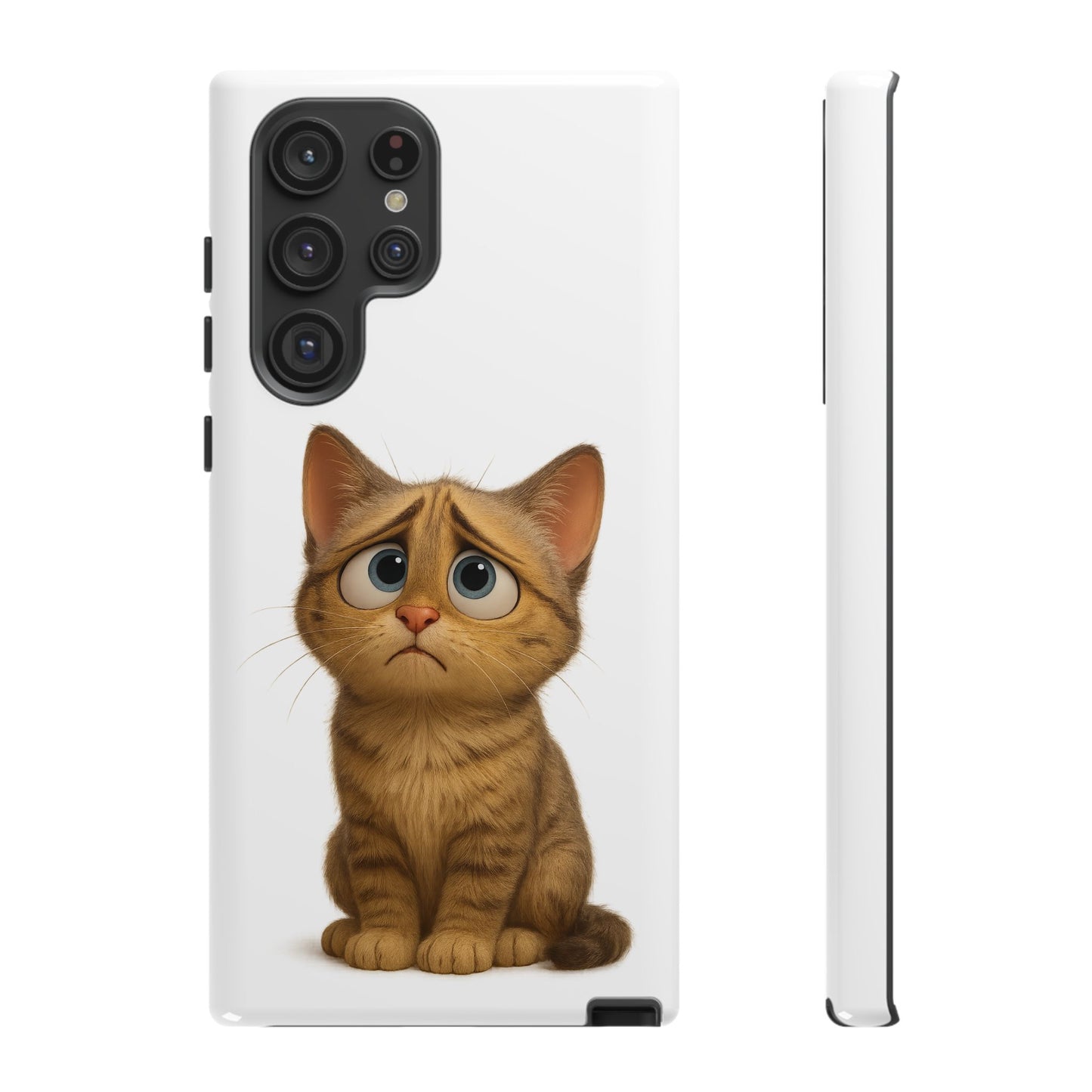 Cute Cat Phone Case, Funny Kitty Case, Animal Lover Gift, Cat Lover Accessory, Unique Cat Design Case, Pet Mom Gift