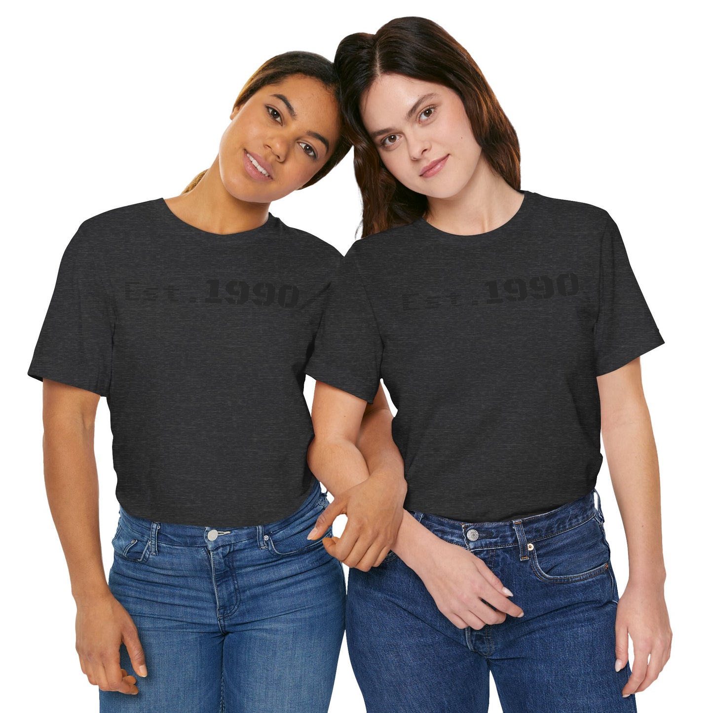 Unisex Est. 1990 Nostalgic Jersey Tee - Perfect Gift, Vintage Style, Retro Fashion, Birthday Celebration, Casual Wear