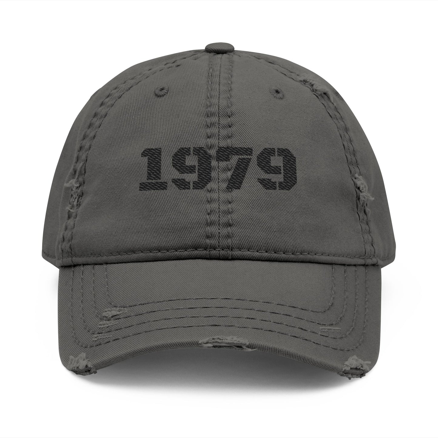 Vintage Distressed Dad Hat, 1979 Cap, Embroidered Baseball Cap, Gift for Dad, Casual Outfit Accessory, Summer Hat