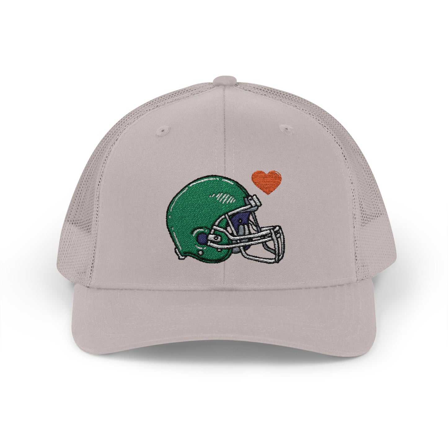 Snapback Trucker Cap with Football Heart Design - Perfect for Sports Fans, Gifts for Gamers, Casual Outings, Tailgating, and Team Spirit