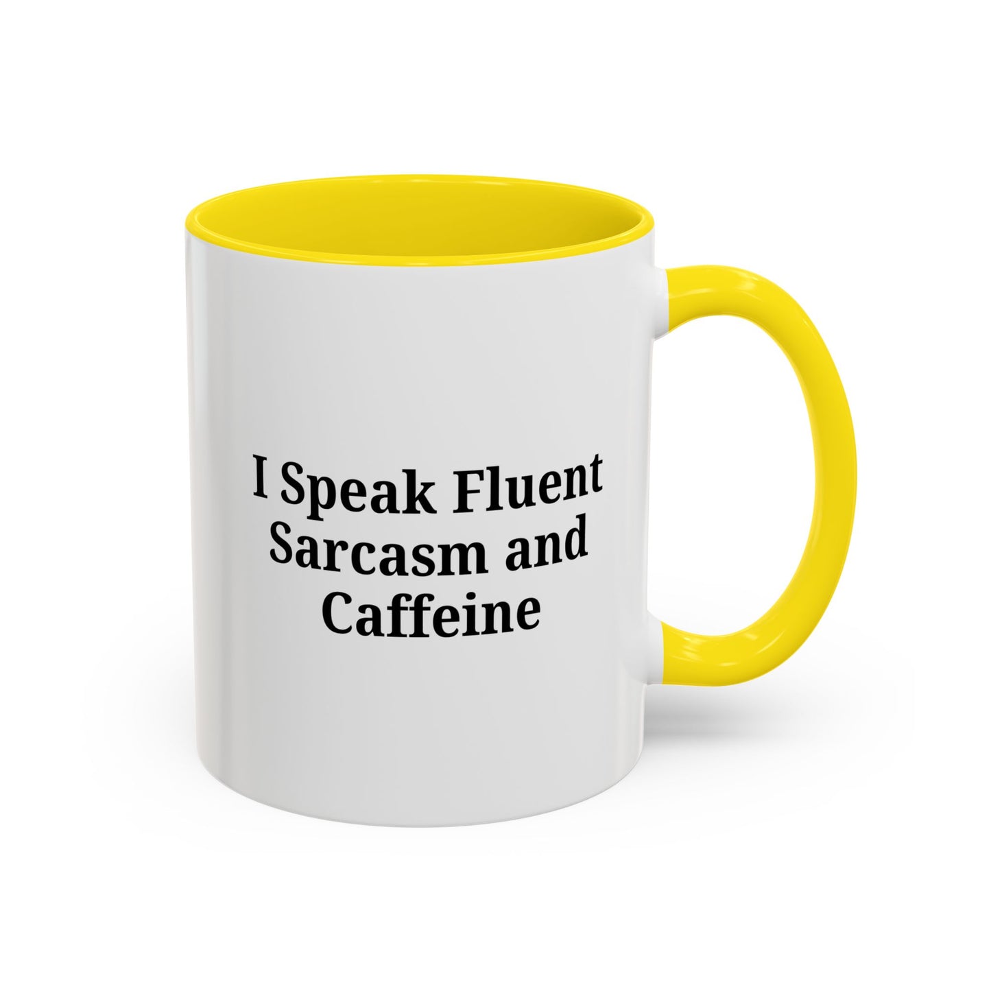 Sarcastic Accent Coffee Mug, Funny Gift for Coffee Lovers, Perfect for Office, Birthdays, Humor Lovers, Black Handle Mug