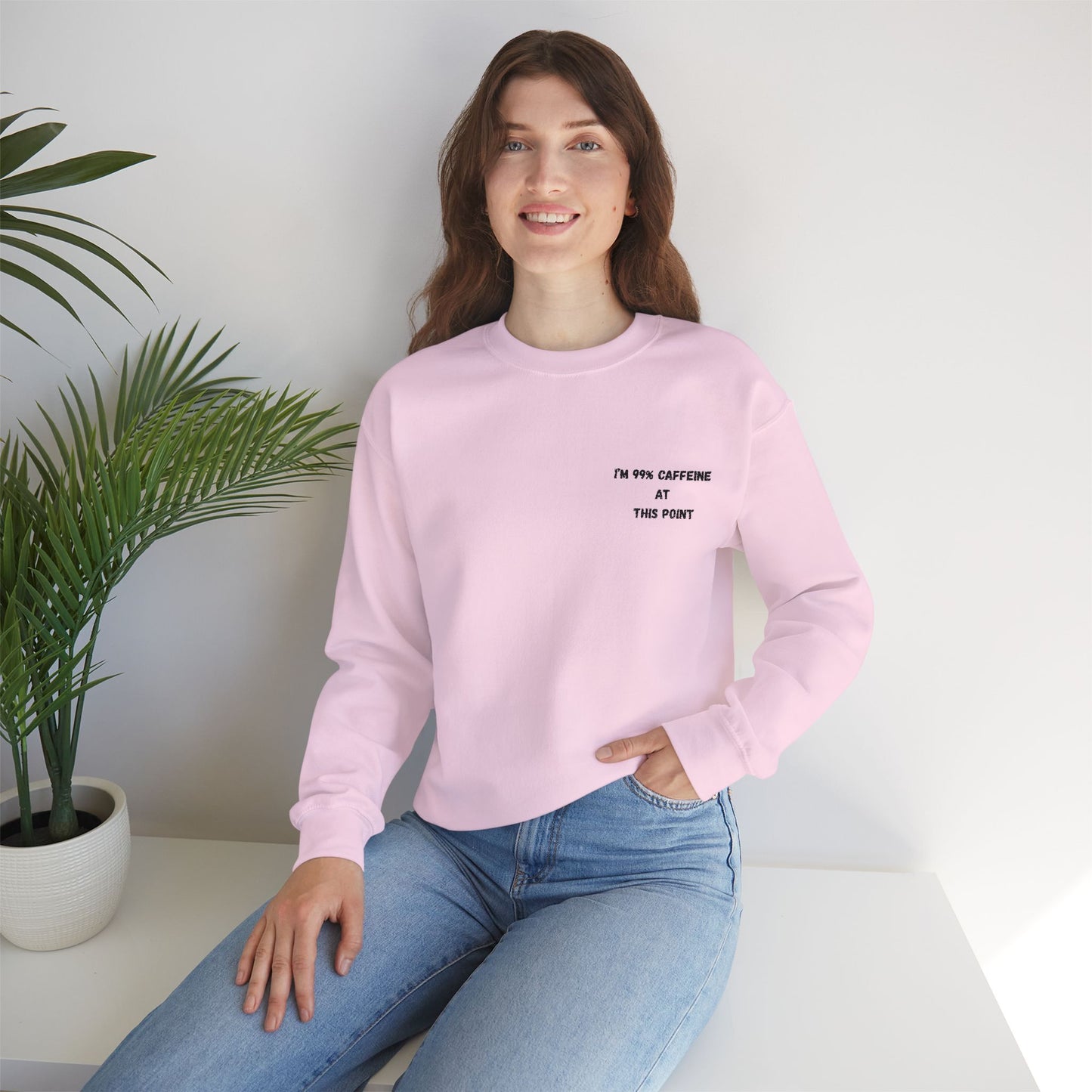 Caffeine Lover's Crewneck Sweatshirt | Unisex Heavy Blend
