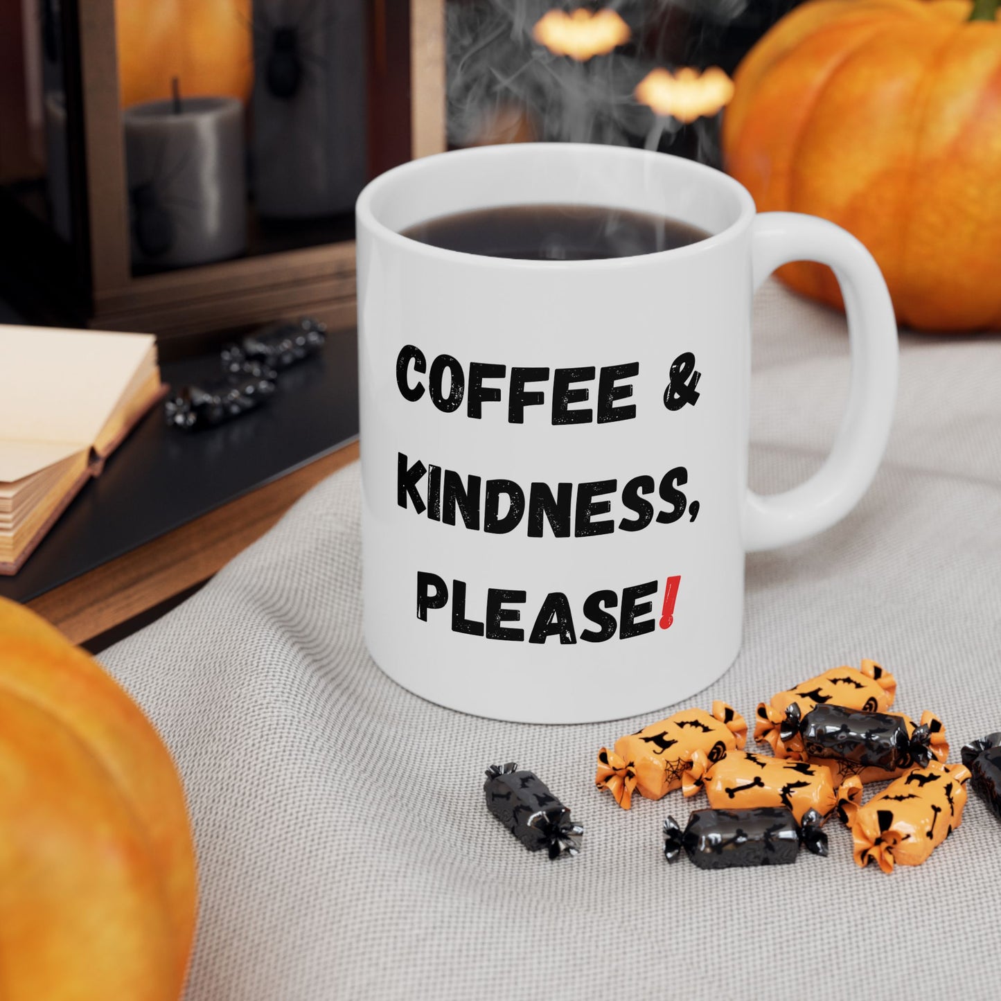 Inspirational Coffee Mug - 'Coffee & Kindness, Please!' - Perfect Gift for Friends & Family