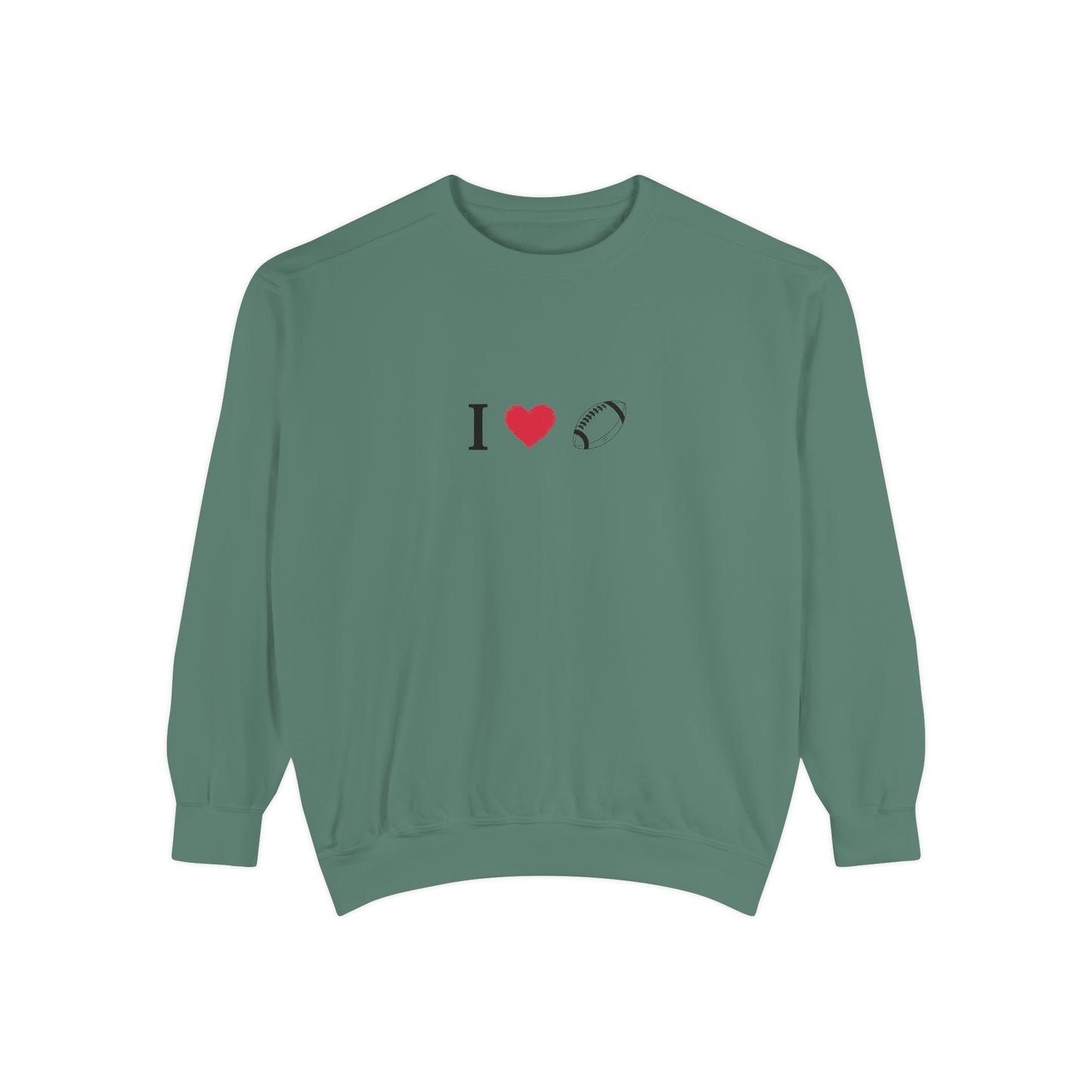 Unisex Sweatshirt, I love Football, Cozy, Perfect for Everyday Wear, Gift Idea for Friends, Couples, and Special Occasions