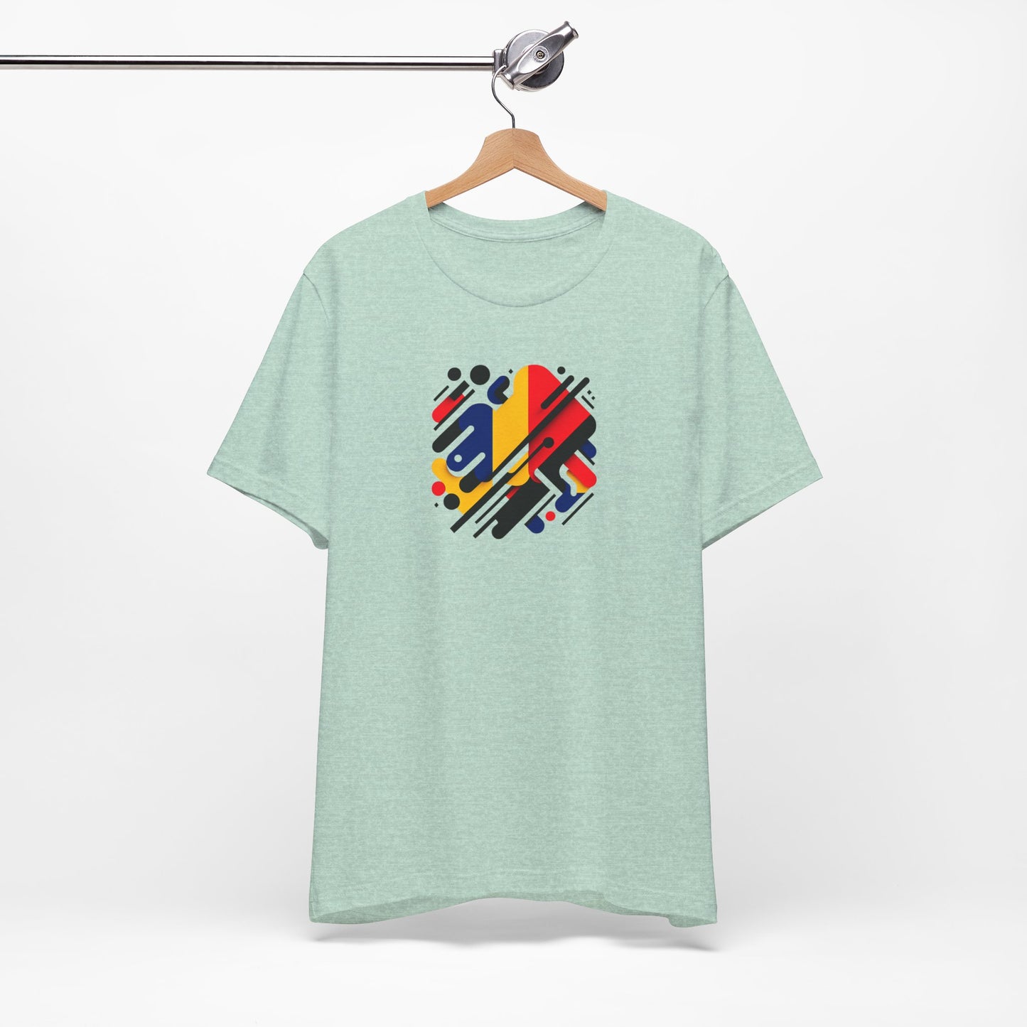 Artistic Heart Unisex Jersey Tee - Vibrant Graphic Tee, Casual Wear, Gift for Art Lovers, Birthday Surprise, Everyday Comfort