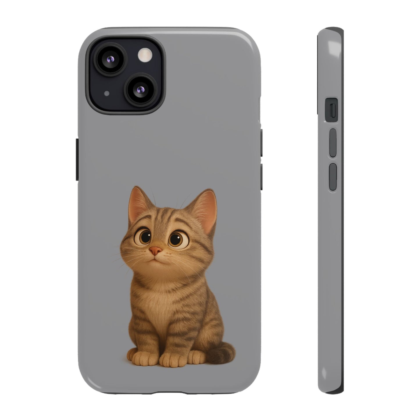 Cute Cat Phone Case, Kawaii Pet Accessory, Gift for Cat Lovers, Animal Phone Cover for Kids, Unique Kitty Design, Birthdays, Holidays