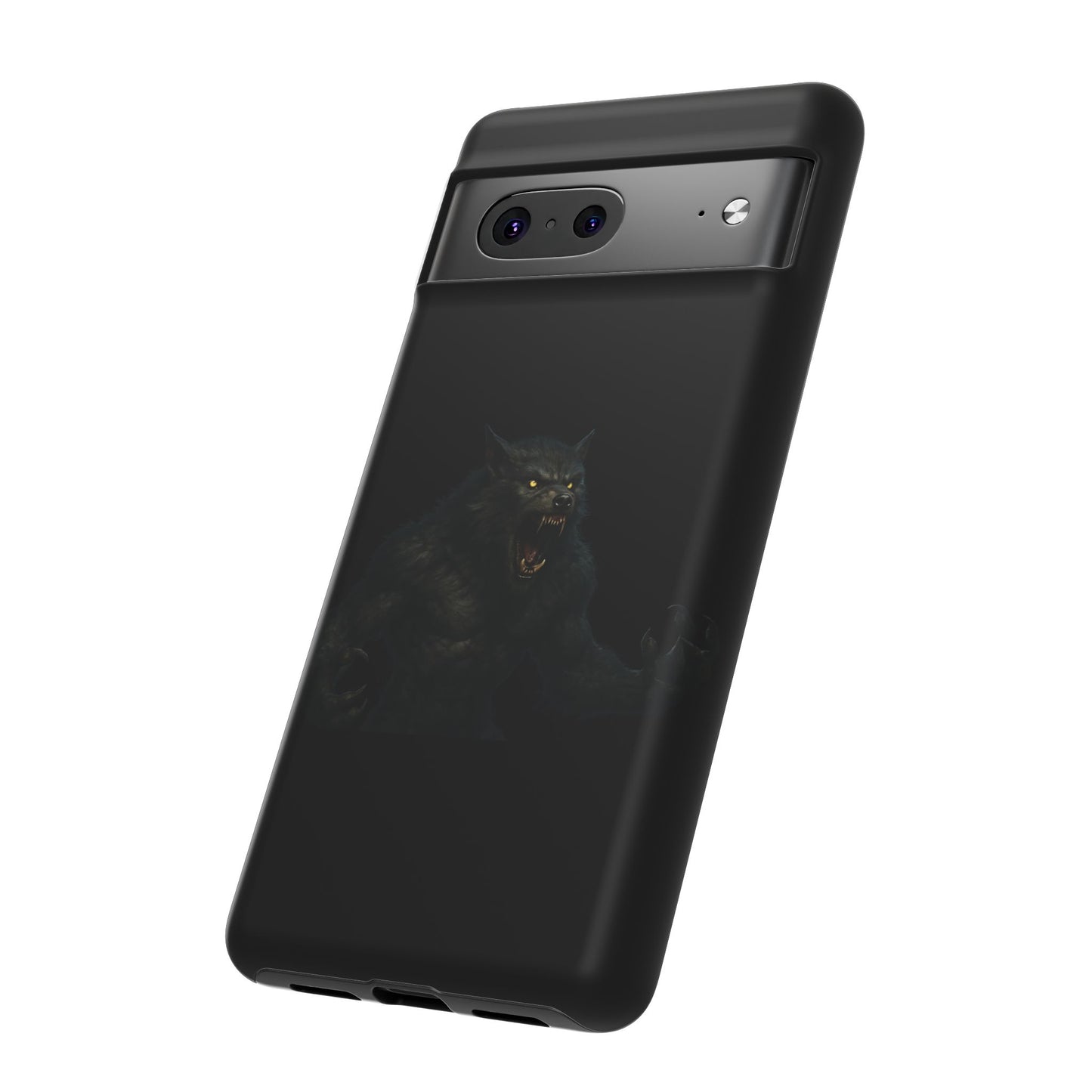 Werewolf Phone Case, Tough Cases, Black Panther Design, Gift for Animal Lovers, Phone Accessories, Fierce Phone Protection