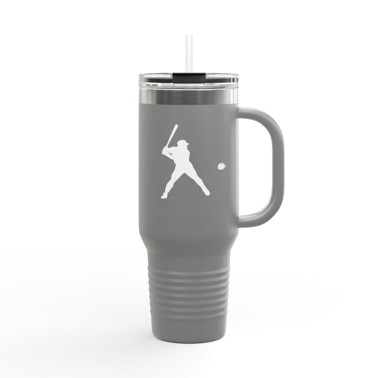 Baseball-Themed Insulated Travel Mug, Perfect for Fans & Athletes, Gift for Sports Lovers, 40oz Drinkware for Home & Road