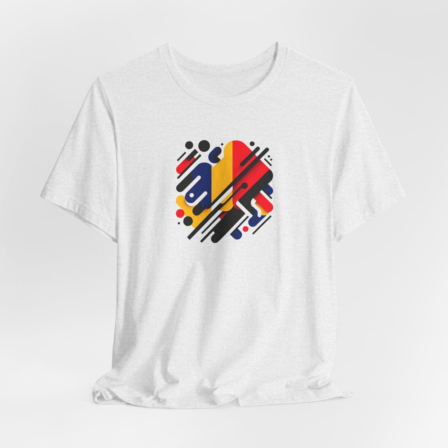 Artistic Heart Unisex Jersey Tee - Vibrant Graphic Tee, Casual Wear, Gift for Art Lovers, Birthday Surprise, Everyday Comfort