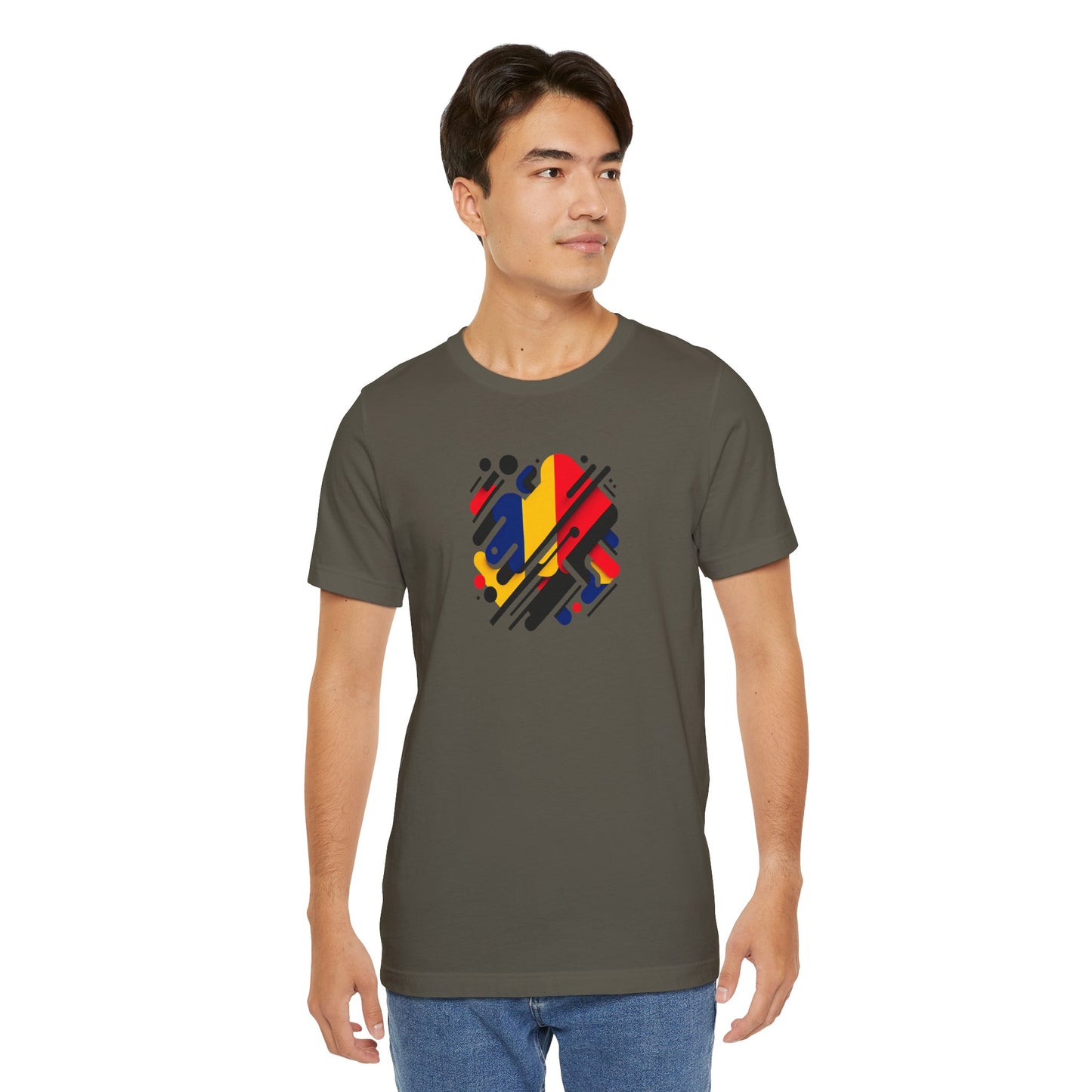 Artistic Heart Unisex Jersey Tee - Vibrant Graphic Tee, Casual Wear, Gift for Art Lovers, Birthday Surprise, Everyday Comfort