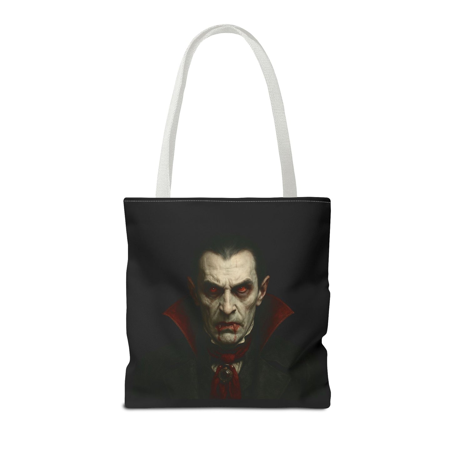 Vampire Haunted Tote Bag, Spooky Shopping Bag, Halloween Accessory, Gothic Style Handbag, Perfect for Halloween Parties, Unisex Tote