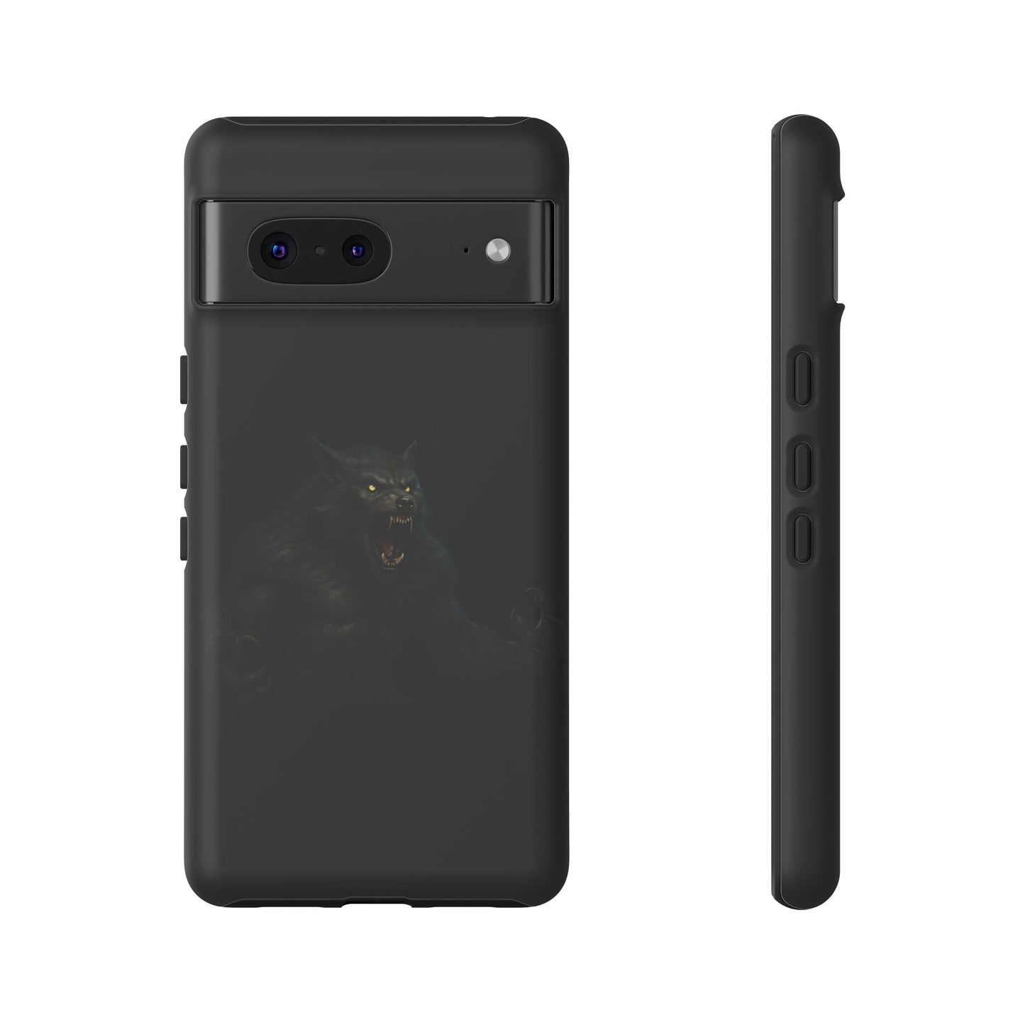 Werewolf Phone Case, Tough Cases, Black Panther Design, Gift for Animal Lovers, Phone Accessories, Fierce Phone Protection