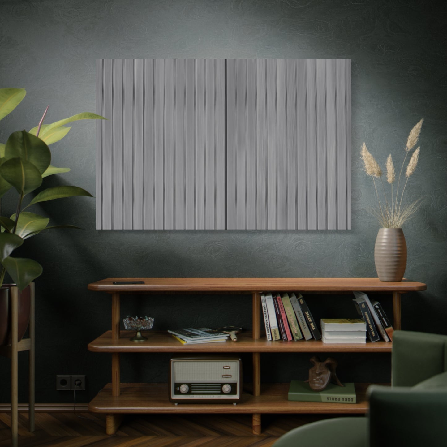Modern Striped Canvas Art - 1.25" Stretched Wall Decor