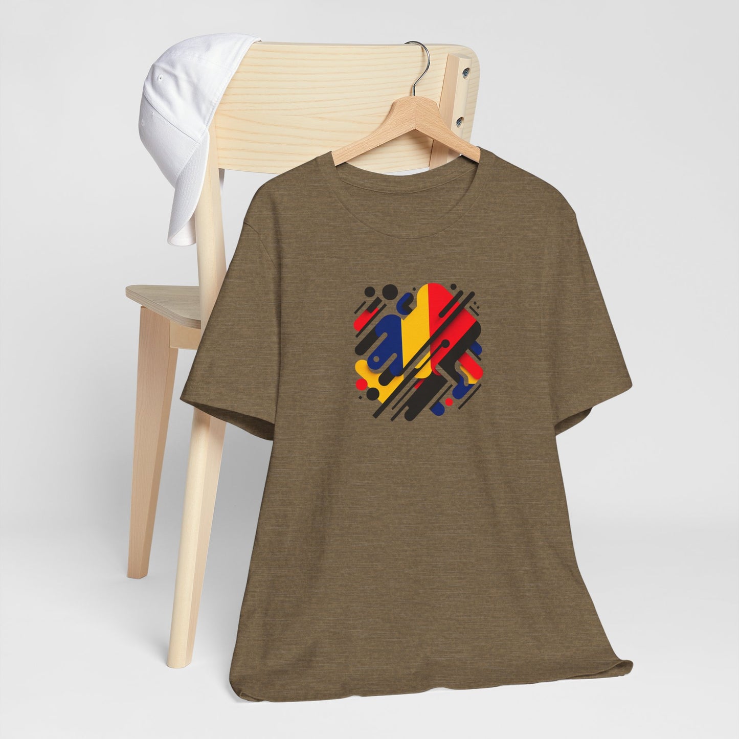 Artistic Heart Unisex Jersey Tee - Vibrant Graphic Tee, Casual Wear, Gift for Art Lovers, Birthday Surprise, Everyday Comfort