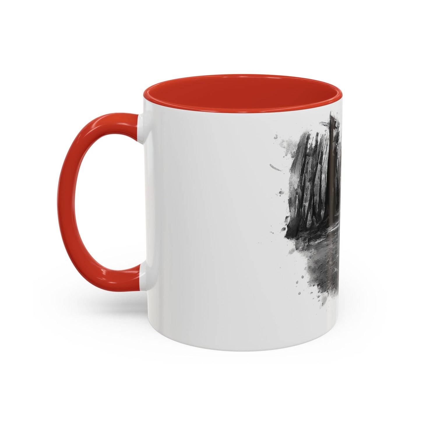 Moody Abstract Forest Coffee Mug | Unique Gift for Nature Lovers, Cozy Home Decor, Perfect for Coffee, Tea, and Hot Chocolate