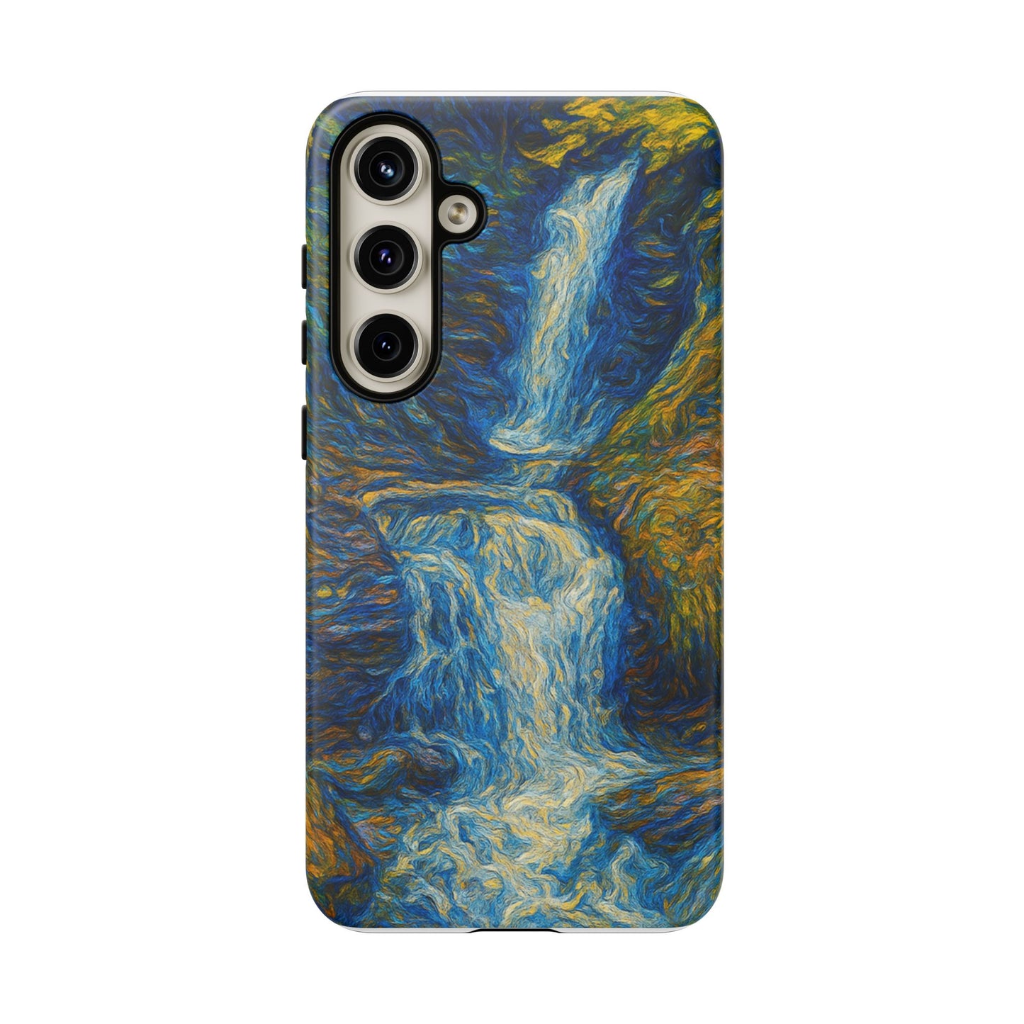 Artistic Phone Case - Waterfall Design, Unique Gift, Phone Accessory, Nature Lover, Original Artwork