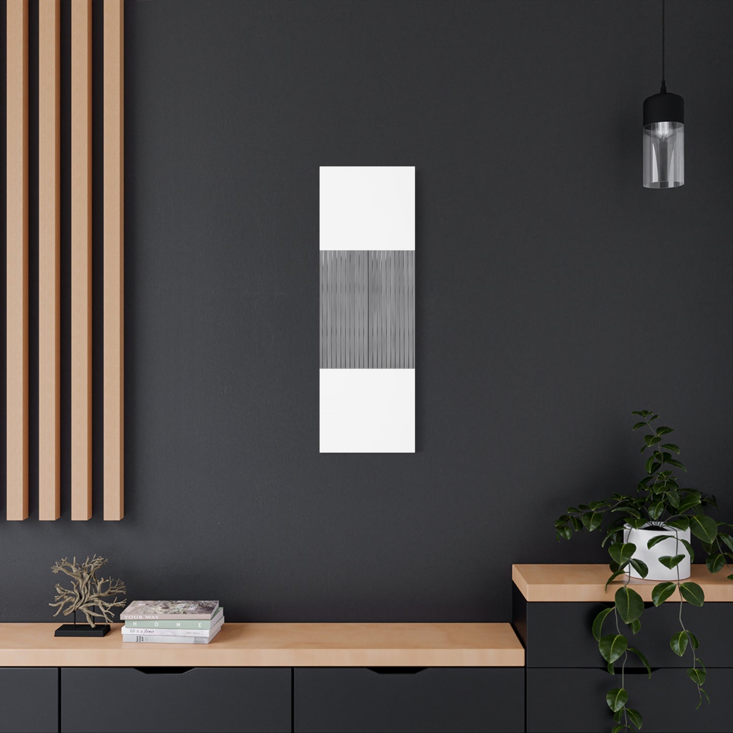 Modern Striped Canvas Art - 1.25" Stretched Wall Decor