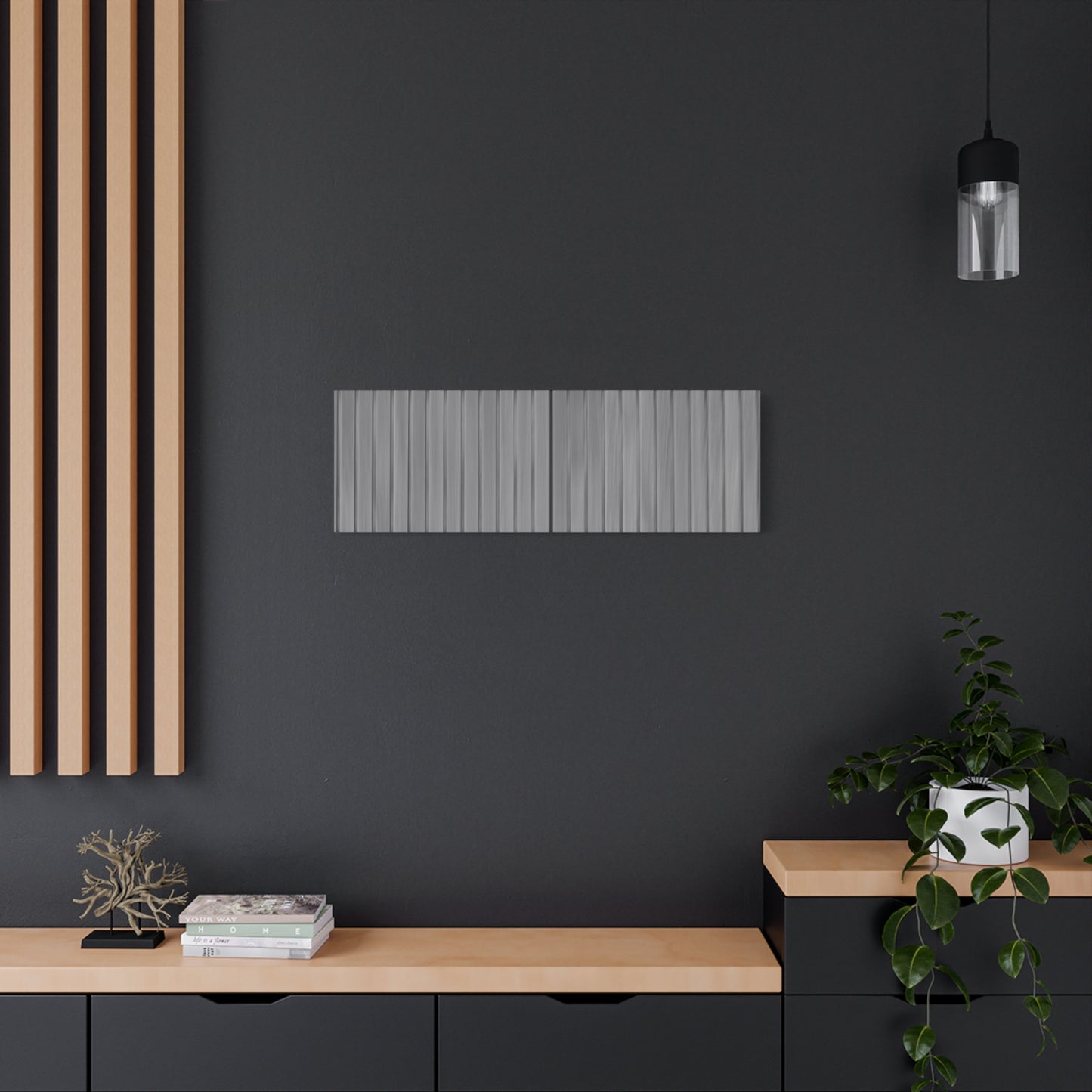 Modern Striped Canvas Art - 1.25" Stretched Wall Decor
