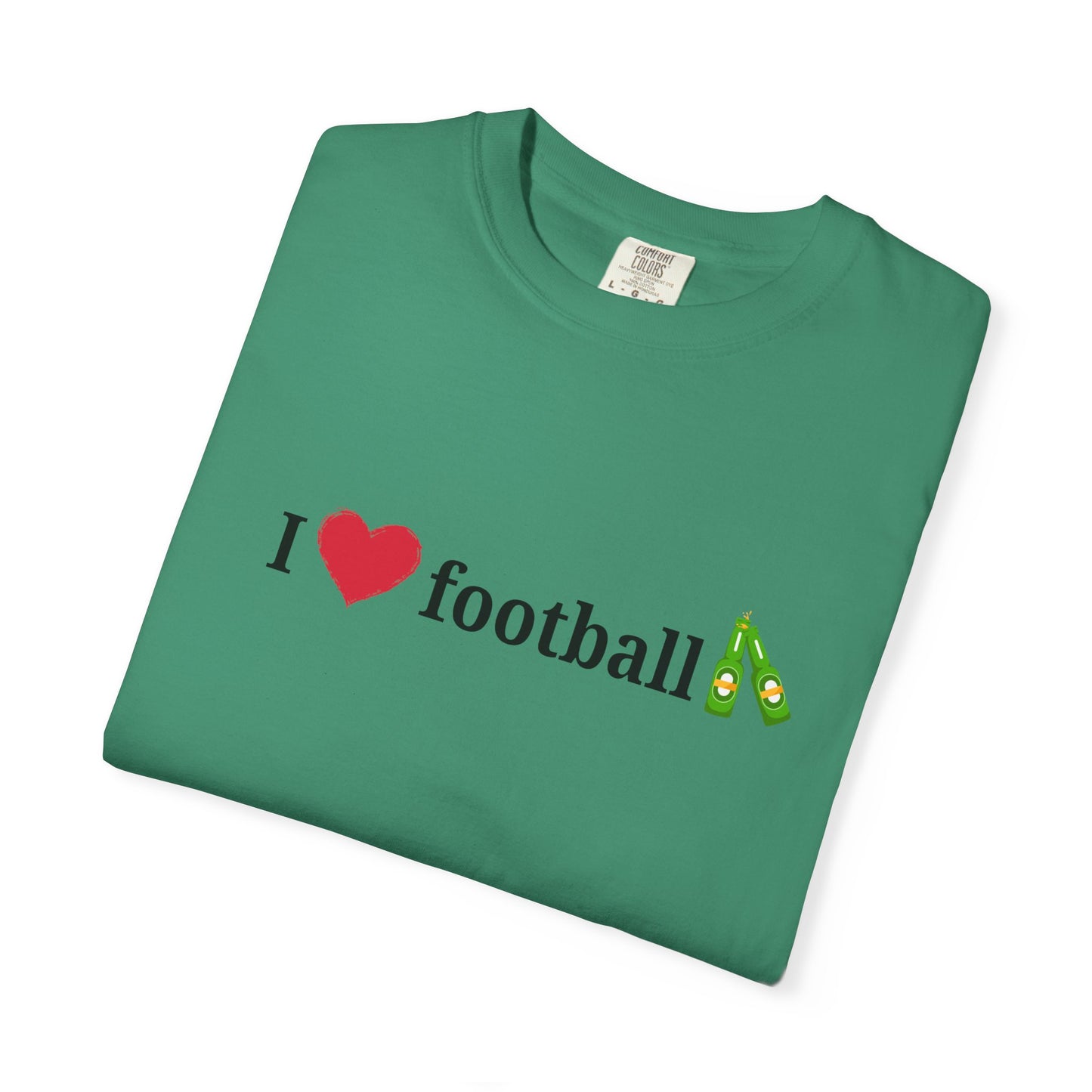 Unisex Football Love Tee - Casual Cotton T-Shirt, Gift for Sports Fans, Comfortable Daily Wear, Perfect for Game Days, Fun Summer Outfits