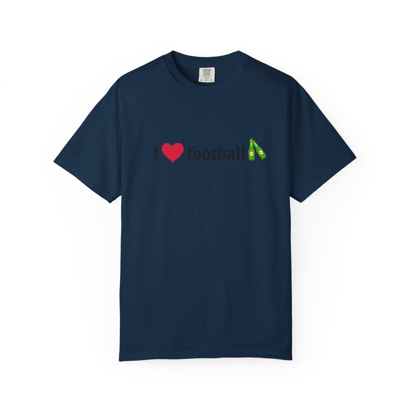 Unisex Football Love Tee - Casual Cotton T-Shirt, Gift for Sports Fans, Comfortable Daily Wear, Perfect for Game Days, Fun Summer Outfits