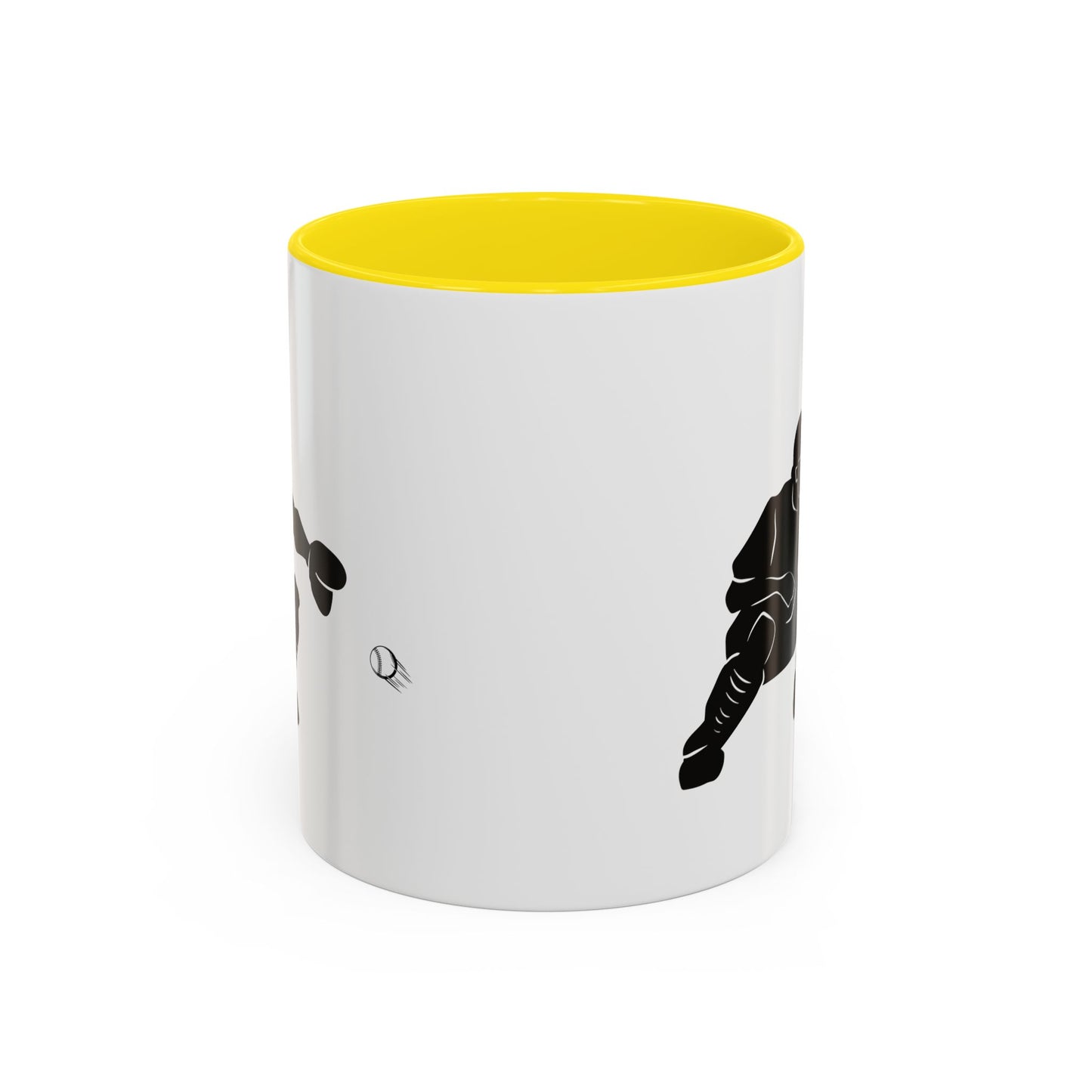 Baseball Catcher Coffee Mug, Sports Gift for Coaches, Black Accent Mug for Fans, Perfect for Birthdays & Celebrations, Unique Cup