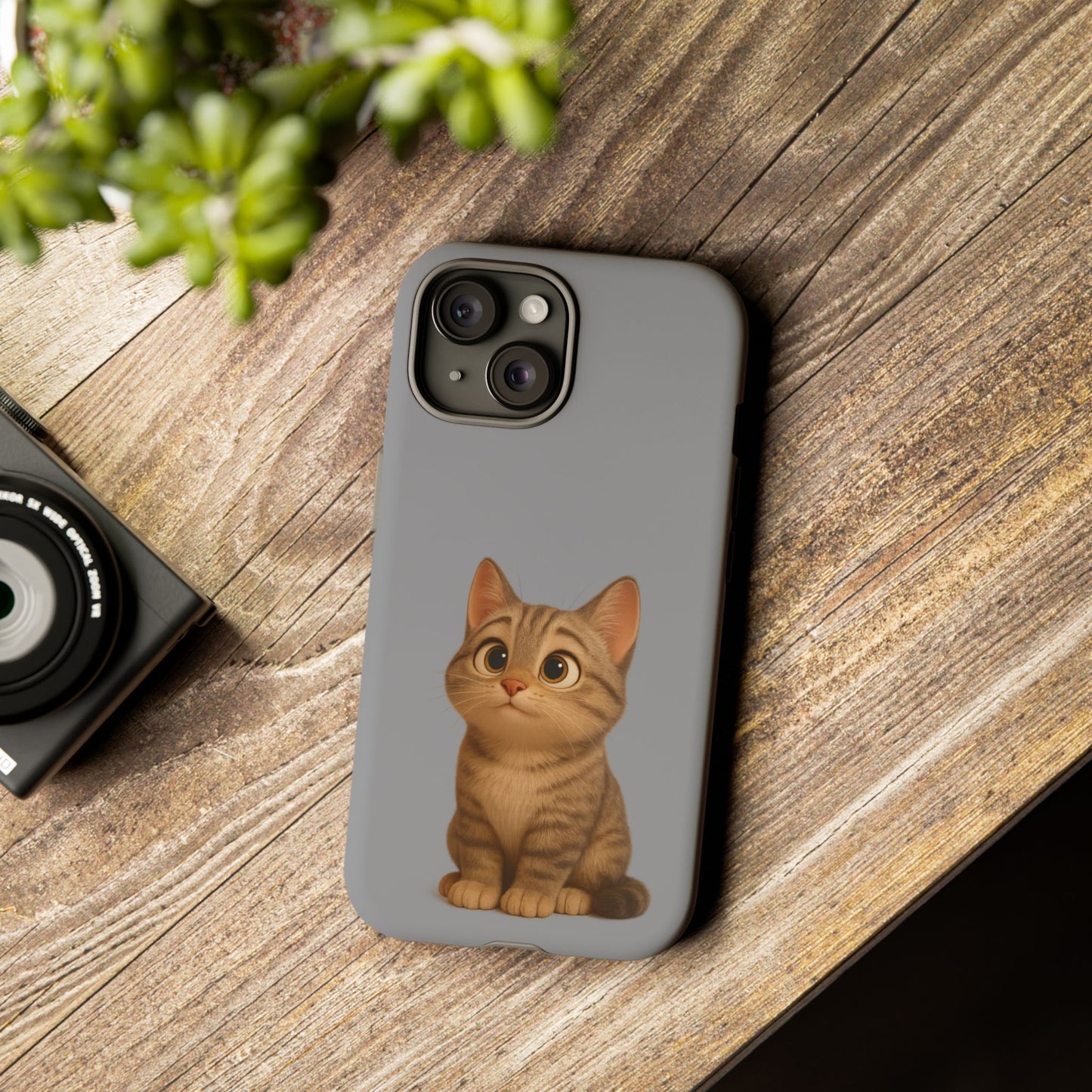 Cute Cat Phone Case, Kawaii Pet Accessory, Gift for Cat Lovers, Animal Phone Cover for Kids, Unique Kitty Design, Birthdays, Holidays