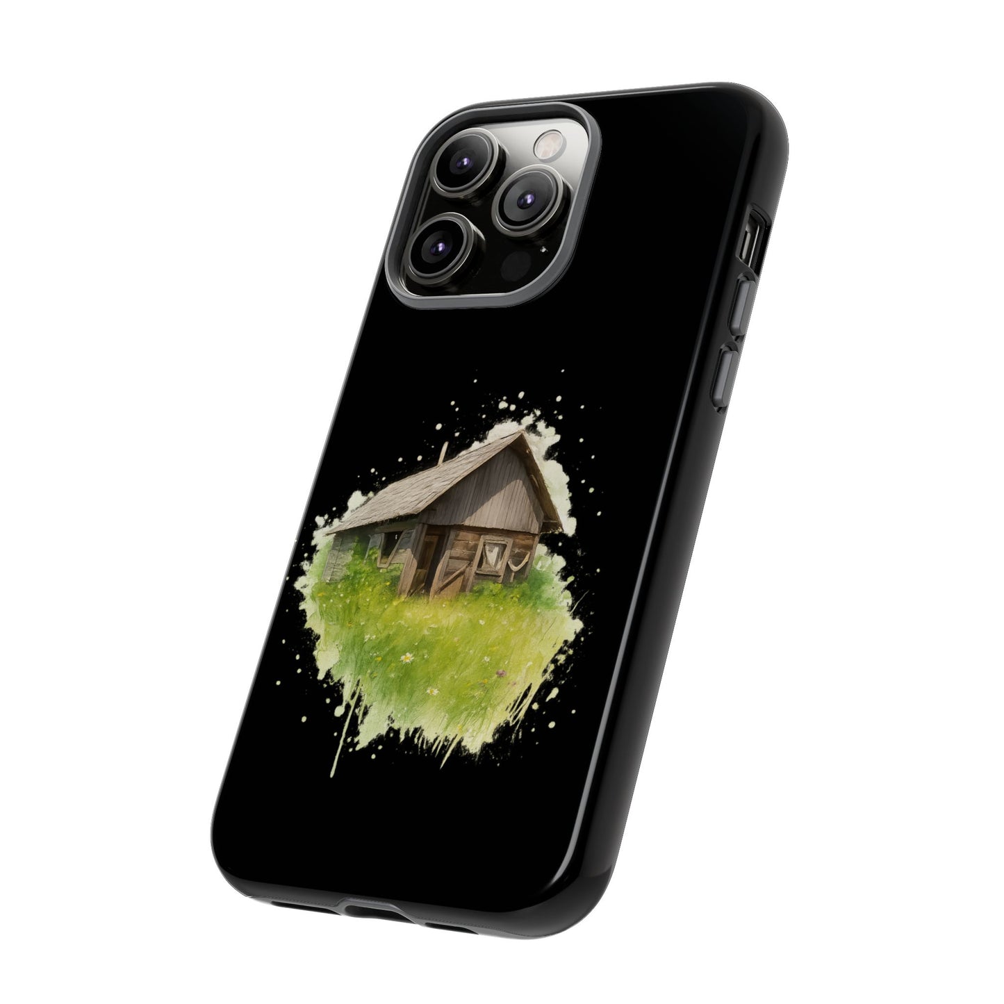 Rustic Farmhouse Phone Case, Cute Cottage Design, Tough Cases for Nature Lovers, Eco-Friendly Gift, Customizable Tech Accessories