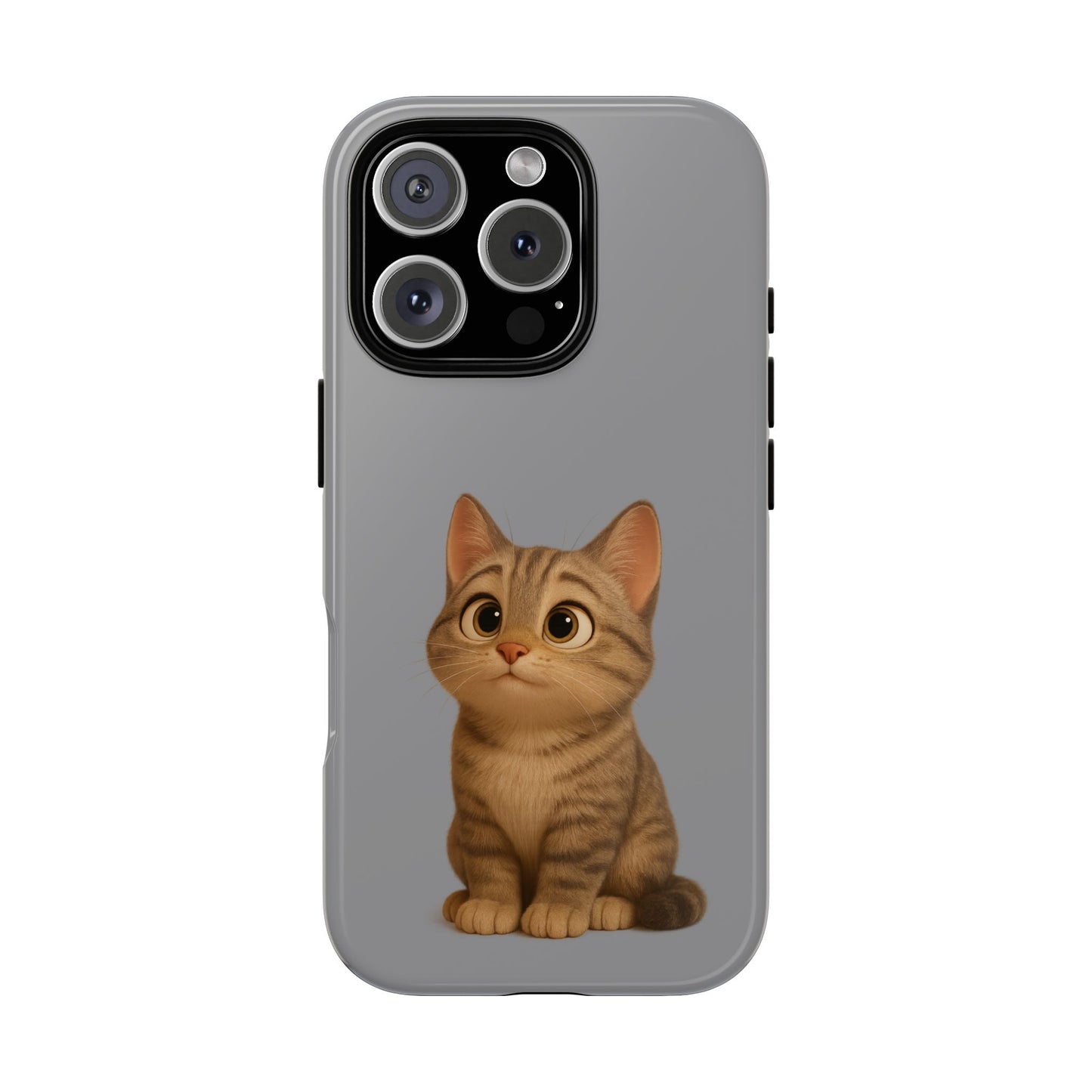 Cute Cat Phone Case, Kawaii Pet Accessory, Gift for Cat Lovers, Animal Phone Cover for Kids, Unique Kitty Design, Birthdays, Holidays
