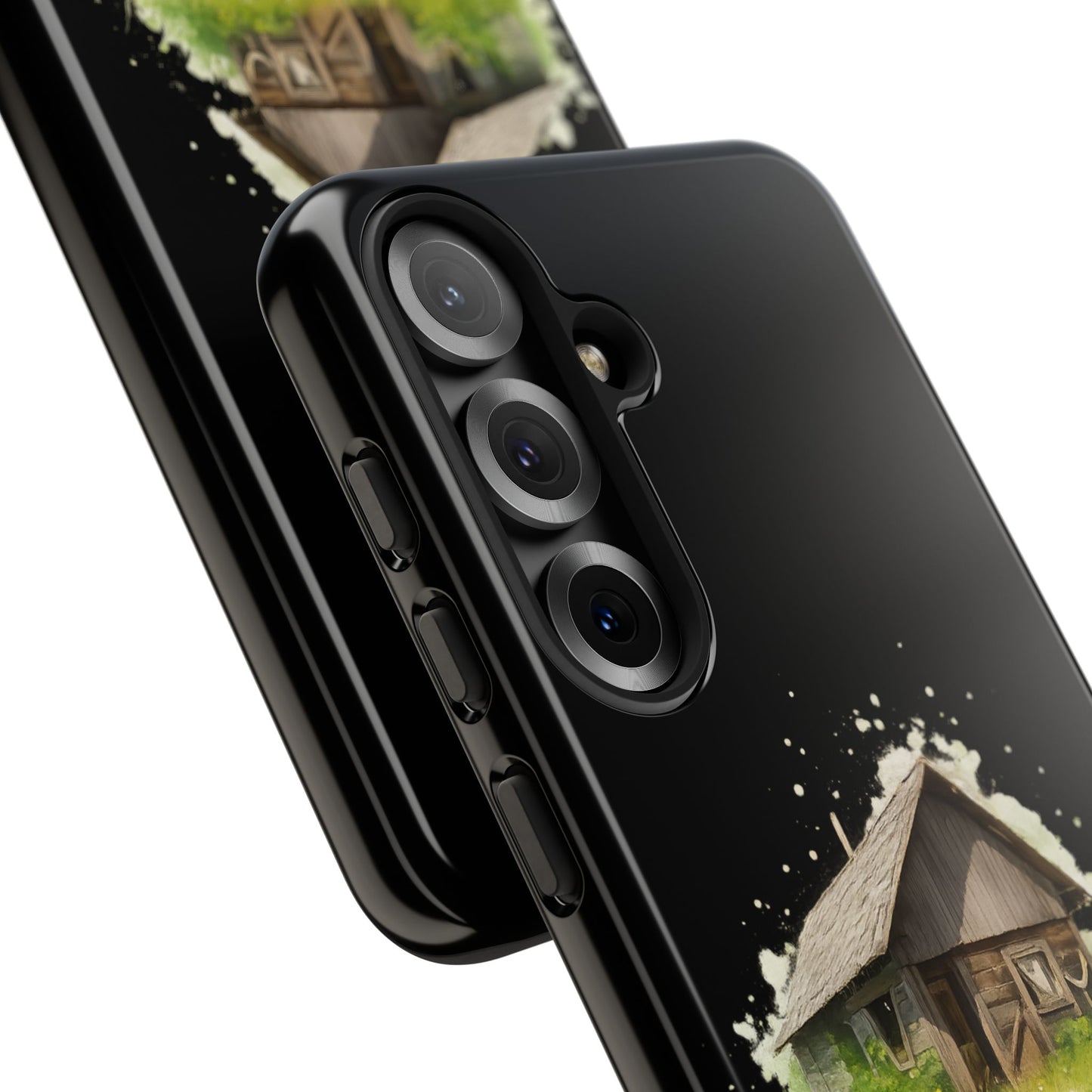 Rustic Farmhouse Phone Case, Cute Cottage Design, Tough Cases for Nature Lovers, Eco-Friendly Gift, Customizable Tech Accessories