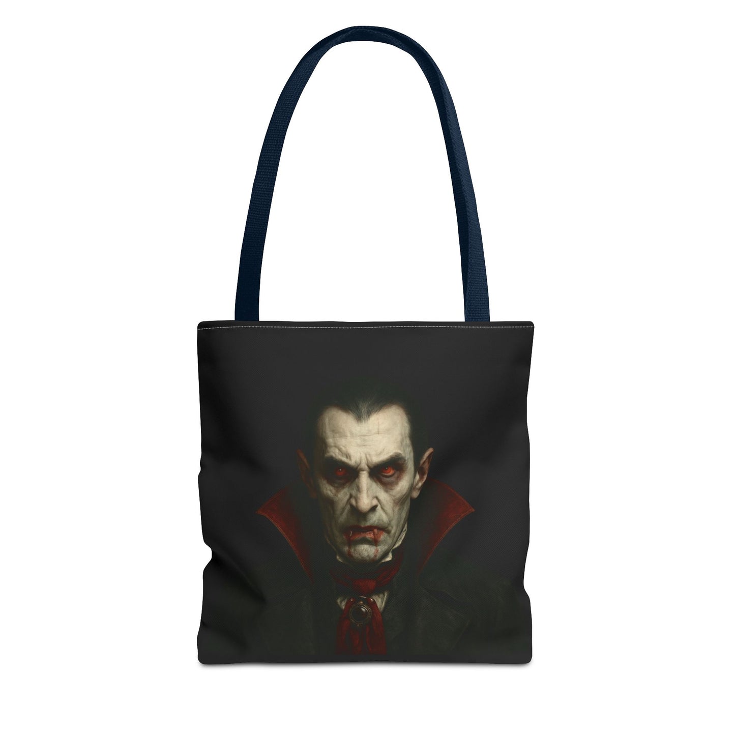 Vampire Haunted Tote Bag, Spooky Shopping Bag, Halloween Accessory, Gothic Style Handbag, Perfect for Halloween Parties, Unisex Tote
