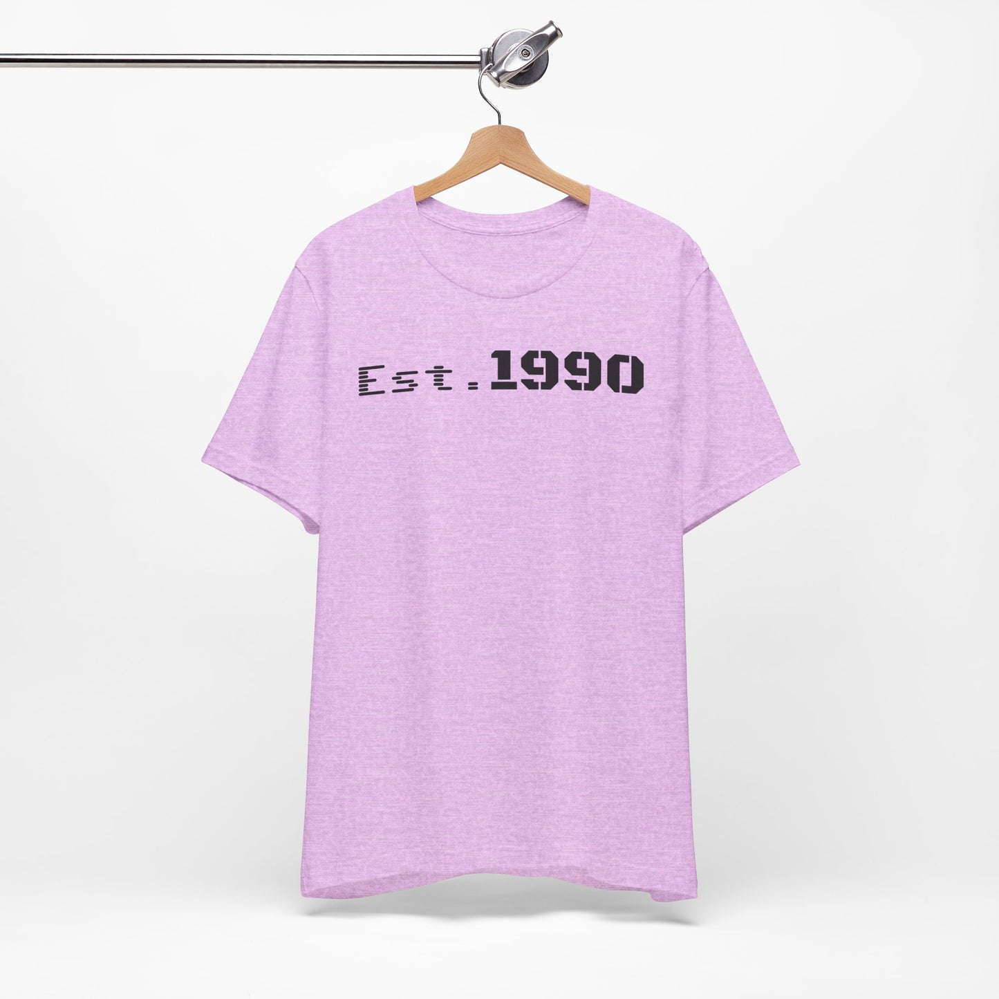 Unisex Est. 1990 Nostalgic Jersey Tee - Perfect Gift, Vintage Style, Retro Fashion, Birthday Celebration, Casual Wear