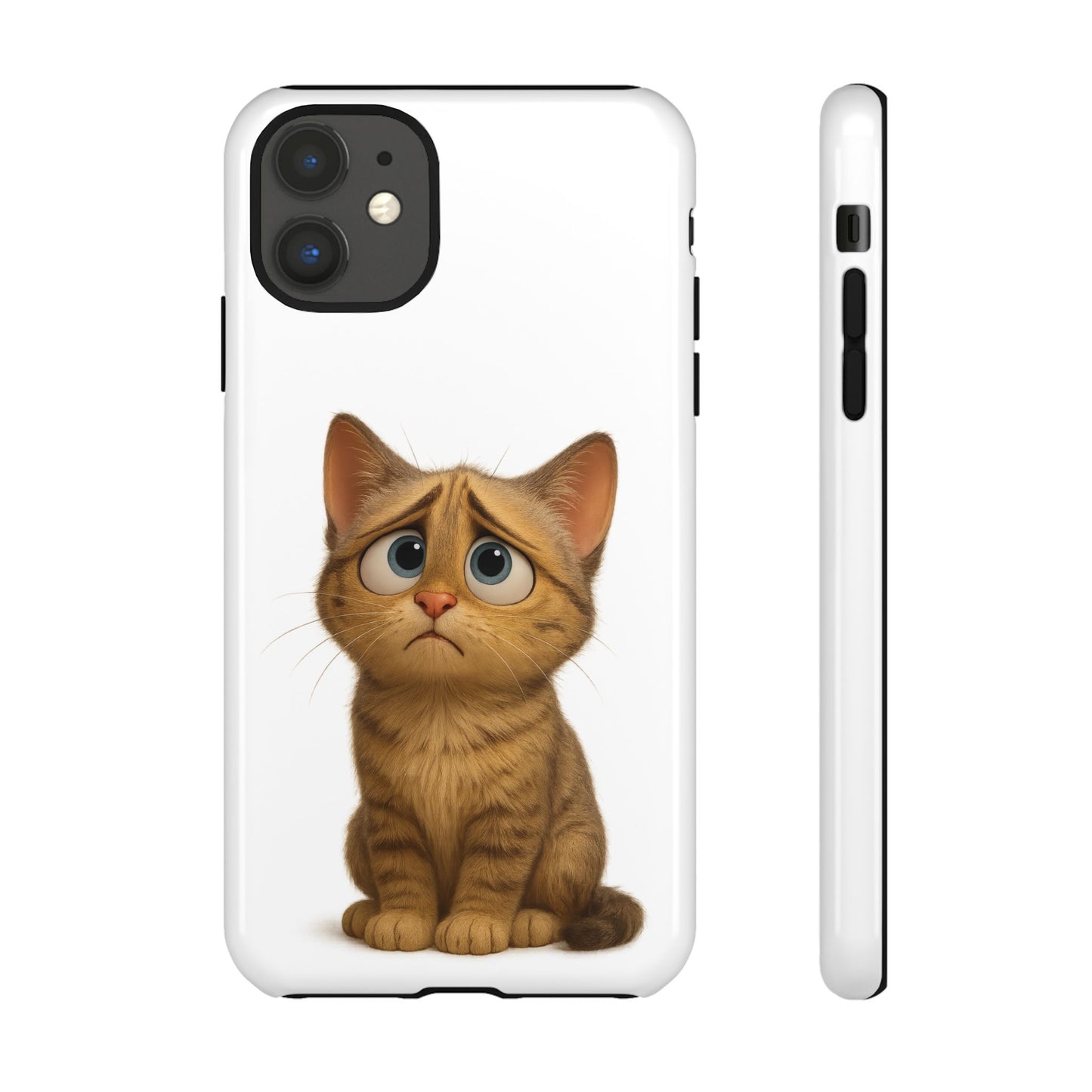 Cute Cat Phone Case, Funny Kitty Case, Animal Lover Gift, Cat Lover Accessory, Unique Cat Design Case, Pet Mom Gift
