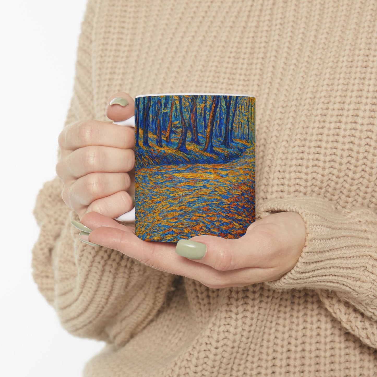 Colorful Abstract Pathway Ceramic Mug - product image