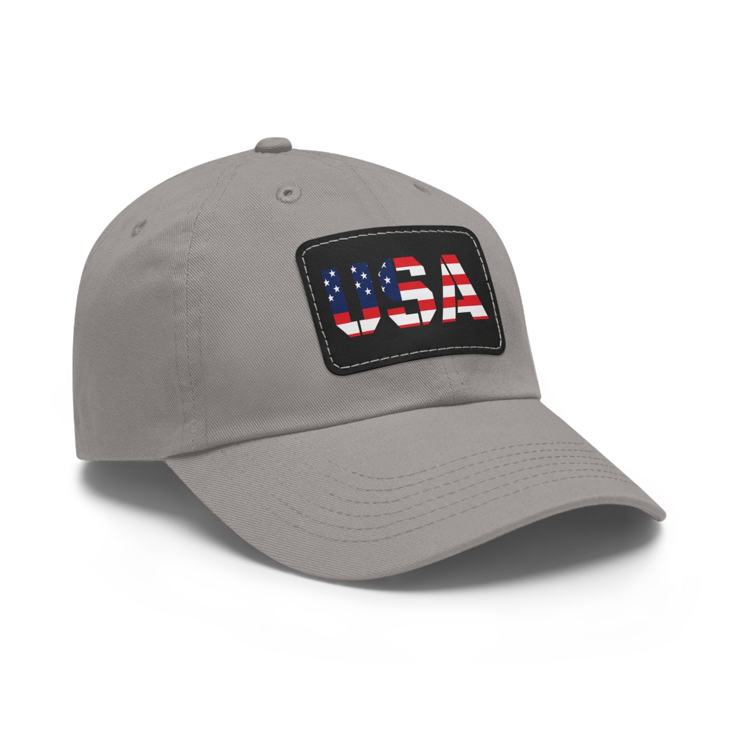 Dad Hat with USA Leather Patch