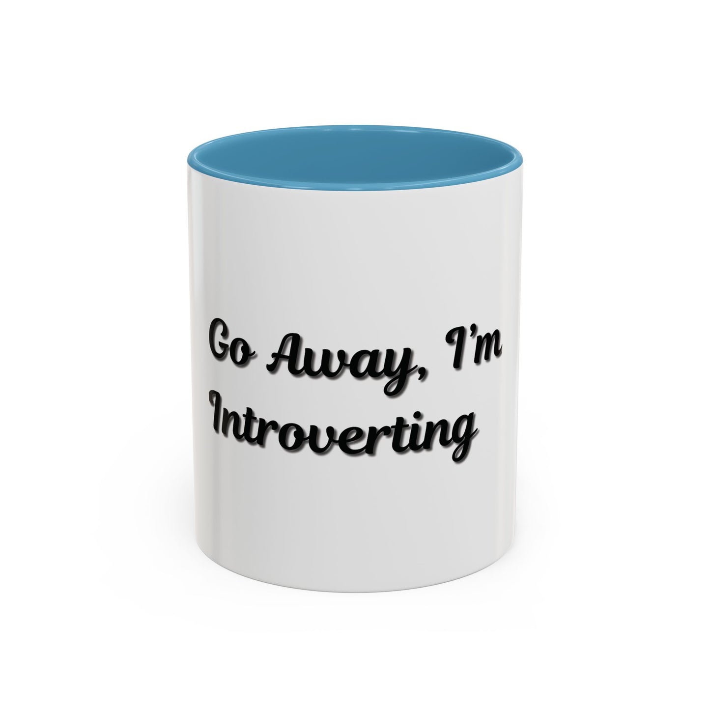 Introvert Coffee Mug - Go Away, I'm Introverting - Black Accent for Relaxing Moments