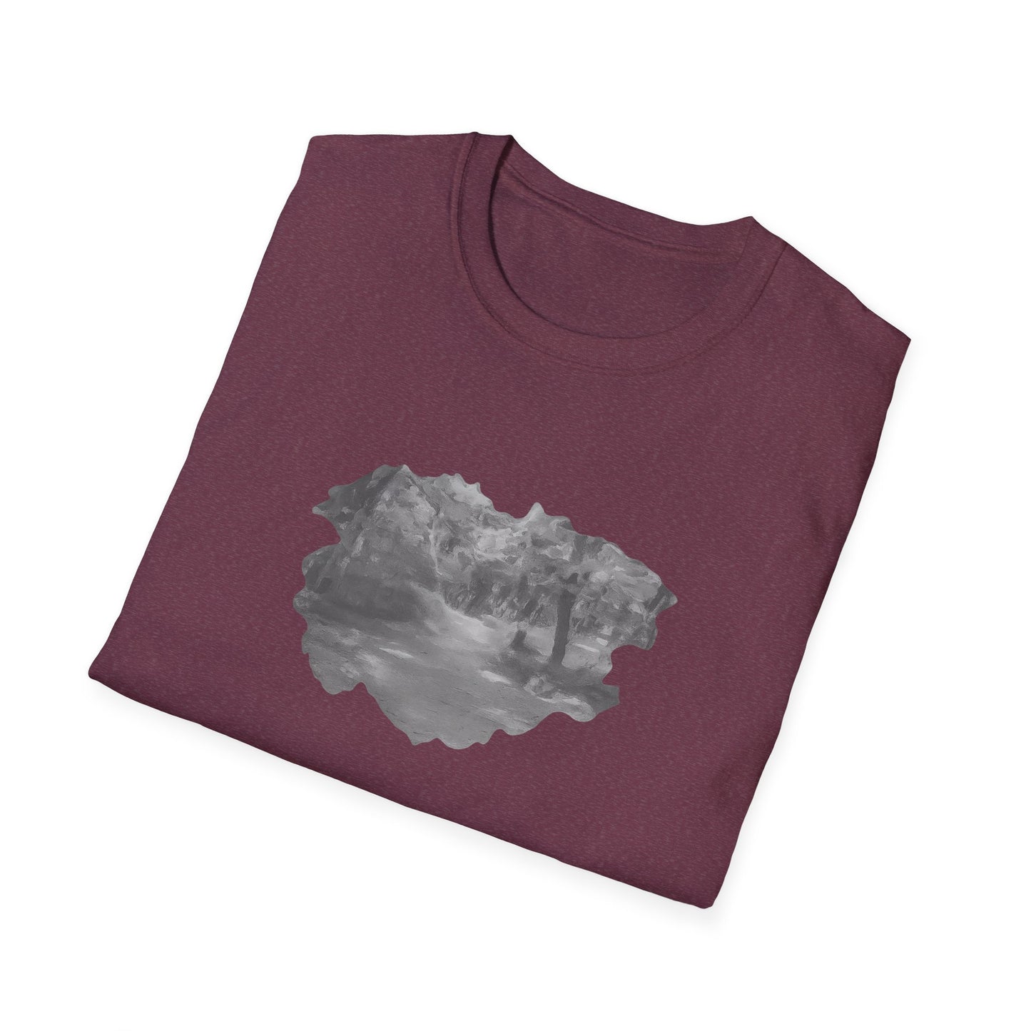 Serene Nature Landscape T-Shirt - Comfortable Unisex Tee, Outdoor Adventures, Nature Lover Gift, Casual Wear, Stylish Spring Top