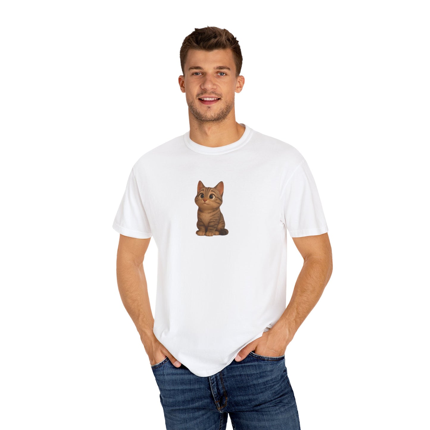 Cute Cat Graphic T-Shirt, Casual Wear, Cat Lover Gift, Everyday Tee, Animal Lover Apparel, Perfect for Birthdays & Holidays