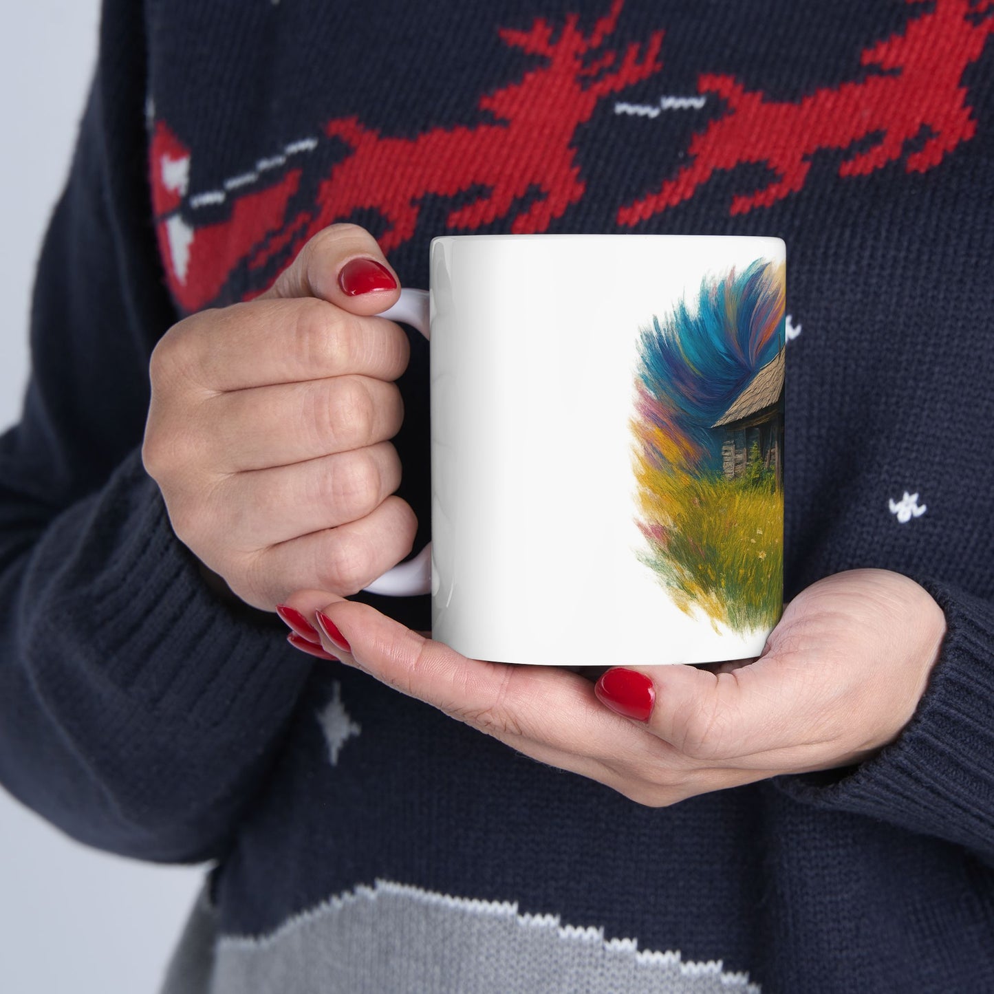Vibrant Landscape Ceramic Mug for Nature Lovers - Perfect for Coffee, Tea, Gifts, Home Decor, 11oz & 15oz