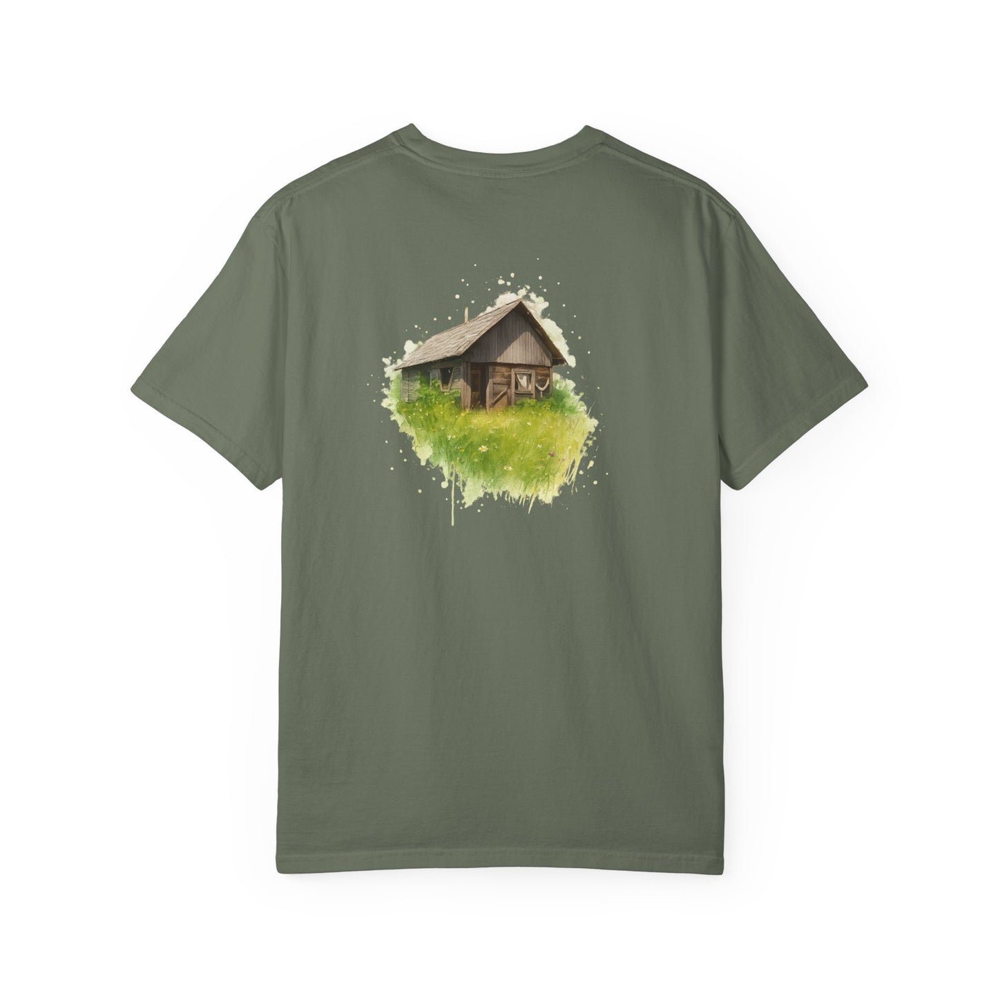 Nature-Inspired Unisex Garment-Dyed T-Shirt, Eco-Friendly Tee, Summer Casual Wear, Gift for Nature Lovers, Relaxed Fit T-Shirt