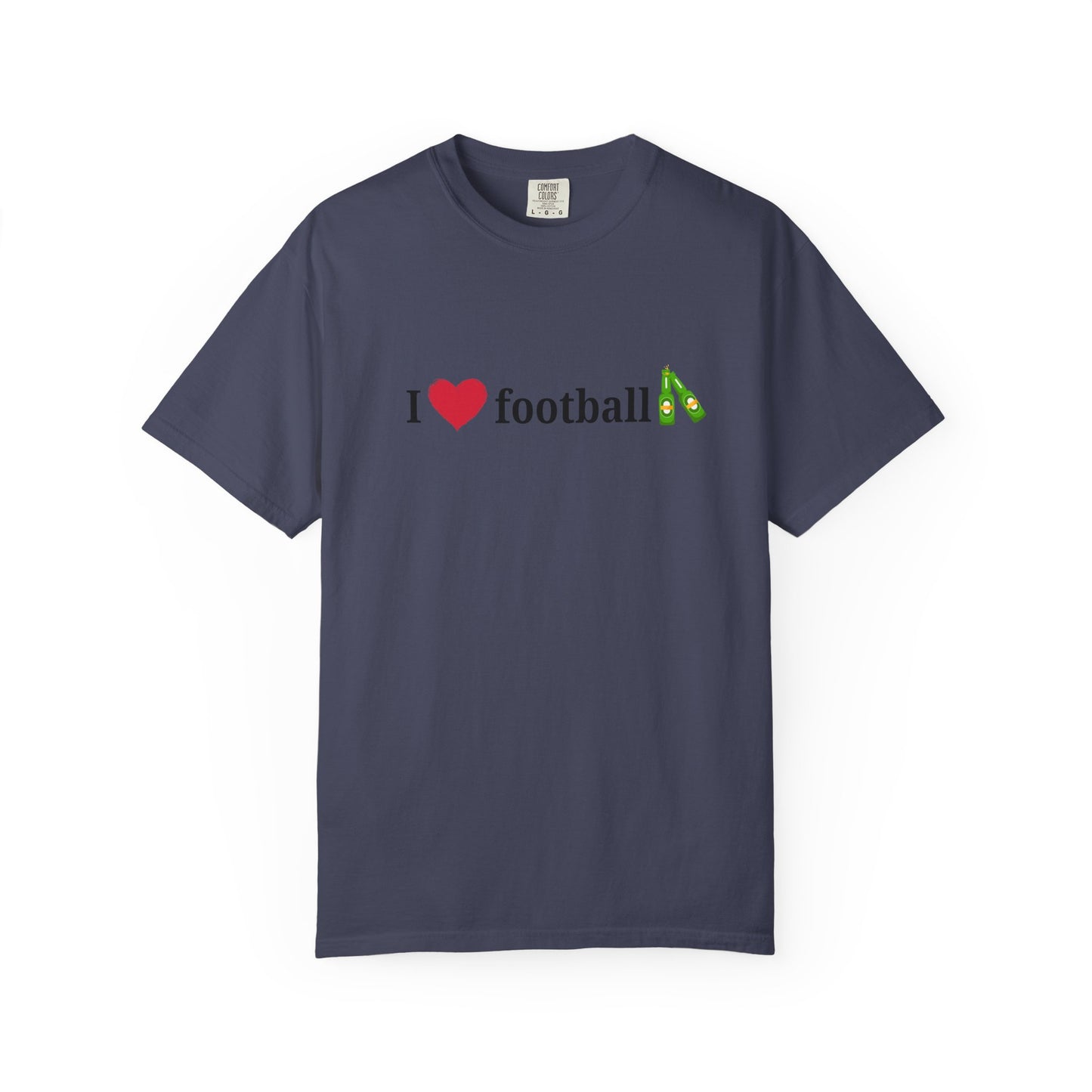 Unisex Football Love Tee - Casual Cotton T-Shirt, Gift for Sports Fans, Comfortable Daily Wear, Perfect for Game Days, Fun Summer Outfits