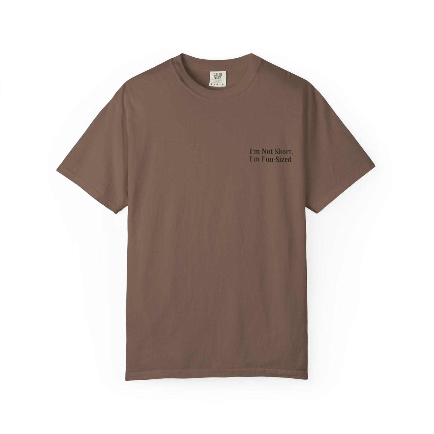 Playful Unisex Garment-Dyed T-shirt: I'm Not Short, I'm Fun Sized, Funny Shirt, Gift for Teens, Casual Wear, Birthday Gift, Humor Tee