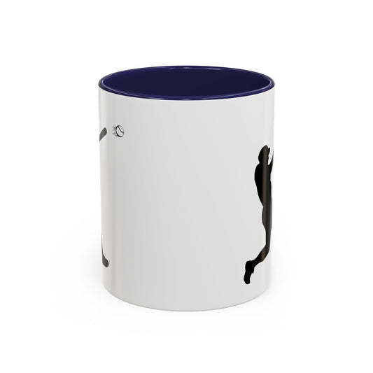 Baseball Player Accent Coffee Mug, Sports Gift, Baseball Lover Mug, Unique Coffee Cup, Personalized Sports Mug