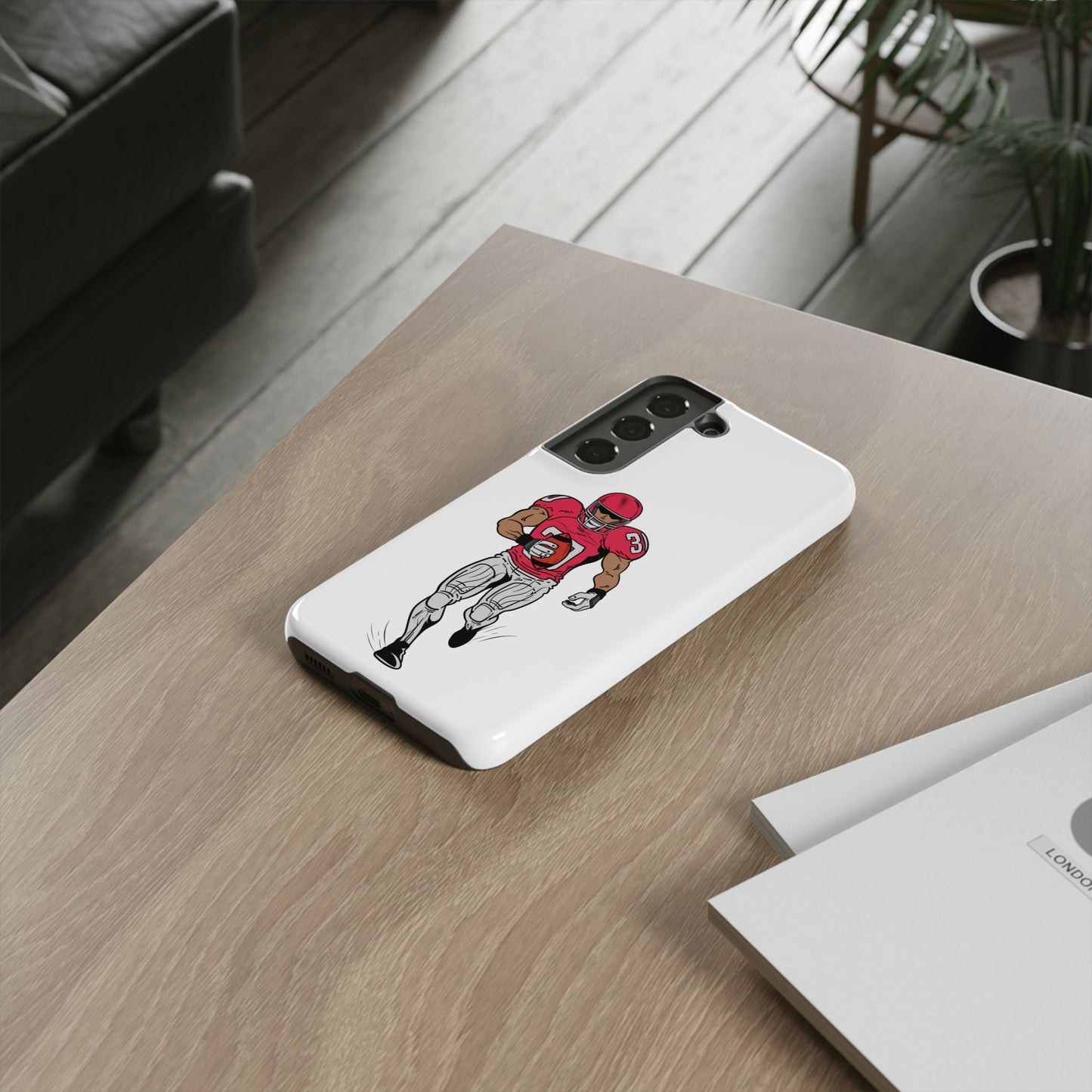 Football Player Tough Case, Sports Phone Cover, Athlete Gift, Tough Phone Case, Fall Sports, Football Lover's Accessory