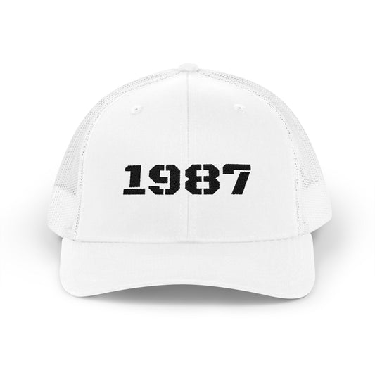 Vintage 1987 Snapback Trucker Cap | Retro Cap for Men & Women | Perfect Gift for Birthdays, Anniversaries, Casual Wear