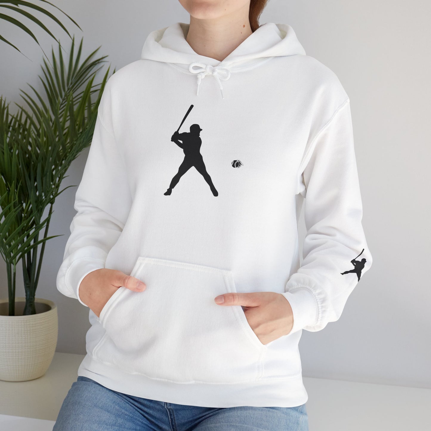 Baseball Themed Unisex Hoodie, Streetwear, Sports Fan Sweatshirt, Gift for Athletes, Casual Wear, Fall Fashion