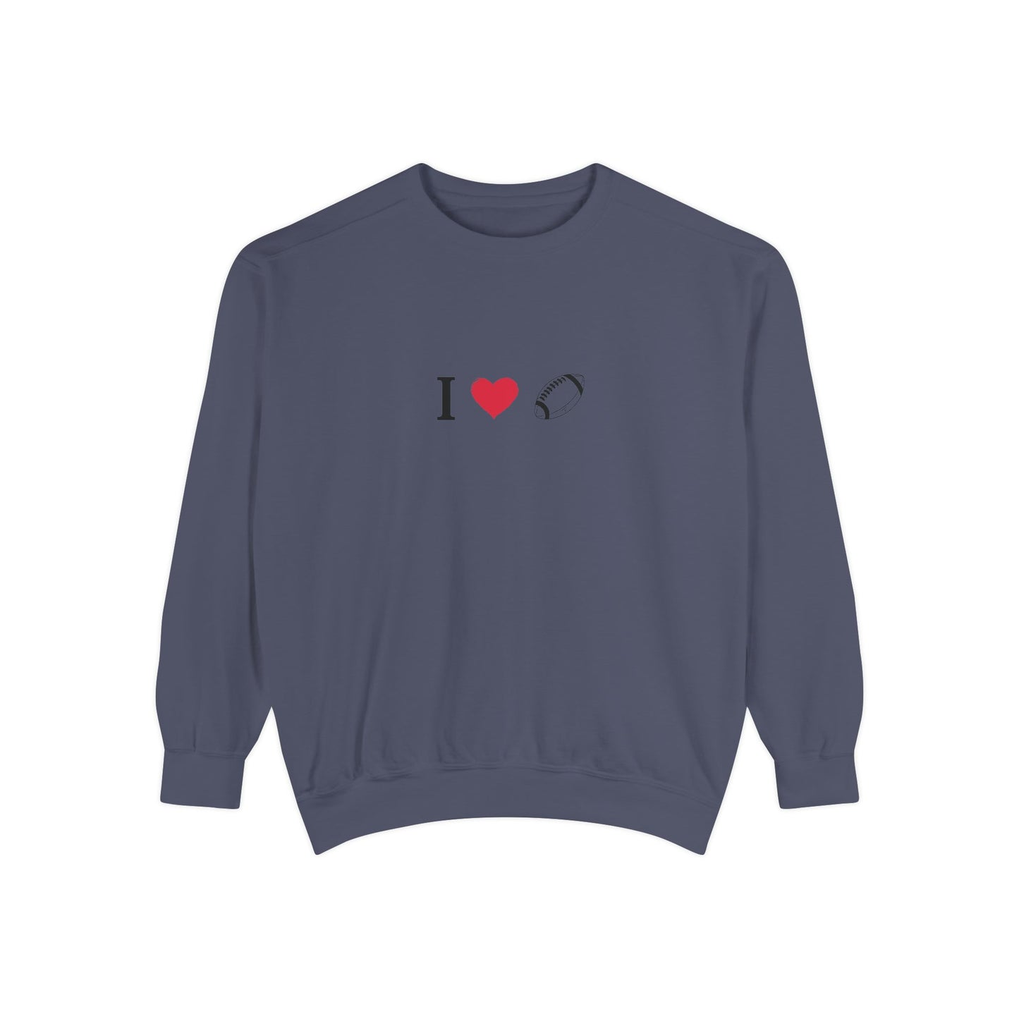 Unisex Sweatshirt, I love Football, Cozy, Perfect for Everyday Wear, Gift Idea for Friends, Couples, and Special Occasions