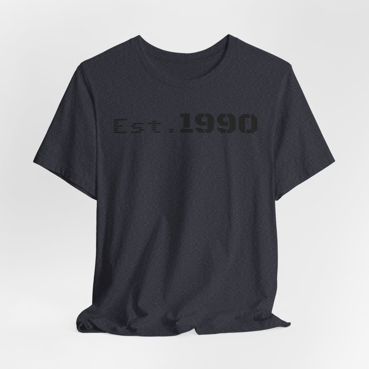 Unisex Est. 1990 Nostalgic Jersey Tee - Perfect Gift, Vintage Style, Retro Fashion, Birthday Celebration, Casual Wear