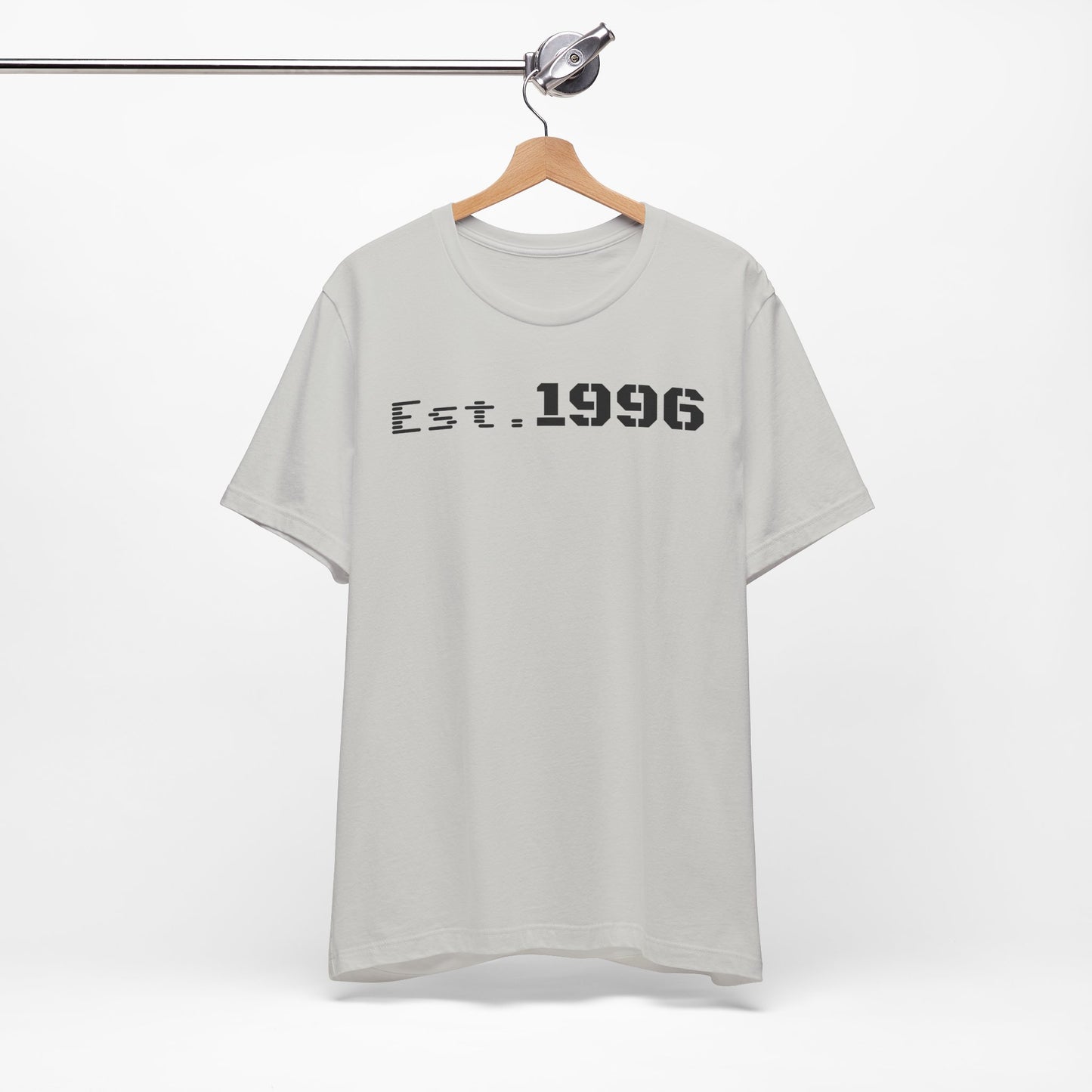 Unisex Jersey Tee - 'Est. 1996' Graphic Shirt, Birthday Gift, Casual Wear, Vintage Style, Retro Fashion, Gift for Him/Her