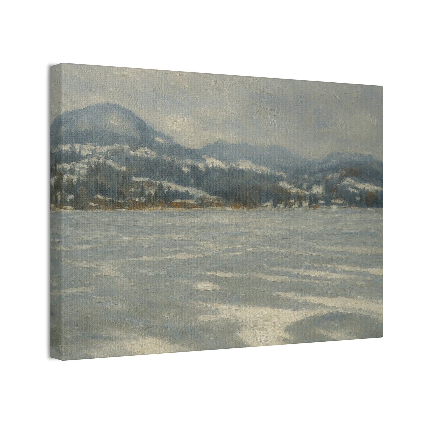 Serene Winter Landscape Canvas