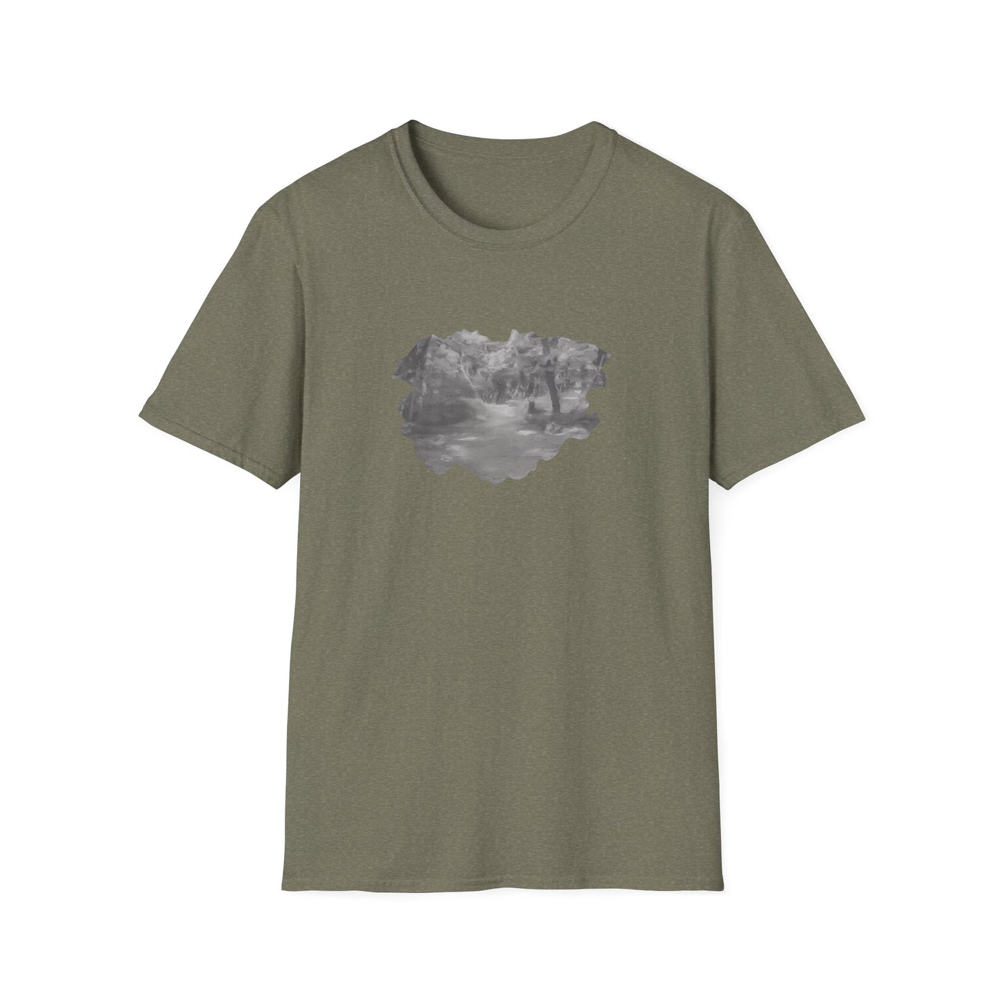 Serene Nature Landscape T-Shirt - Comfortable Unisex Tee, Outdoor Adventures, Nature Lover Gift, Casual Wear, Stylish Spring Top